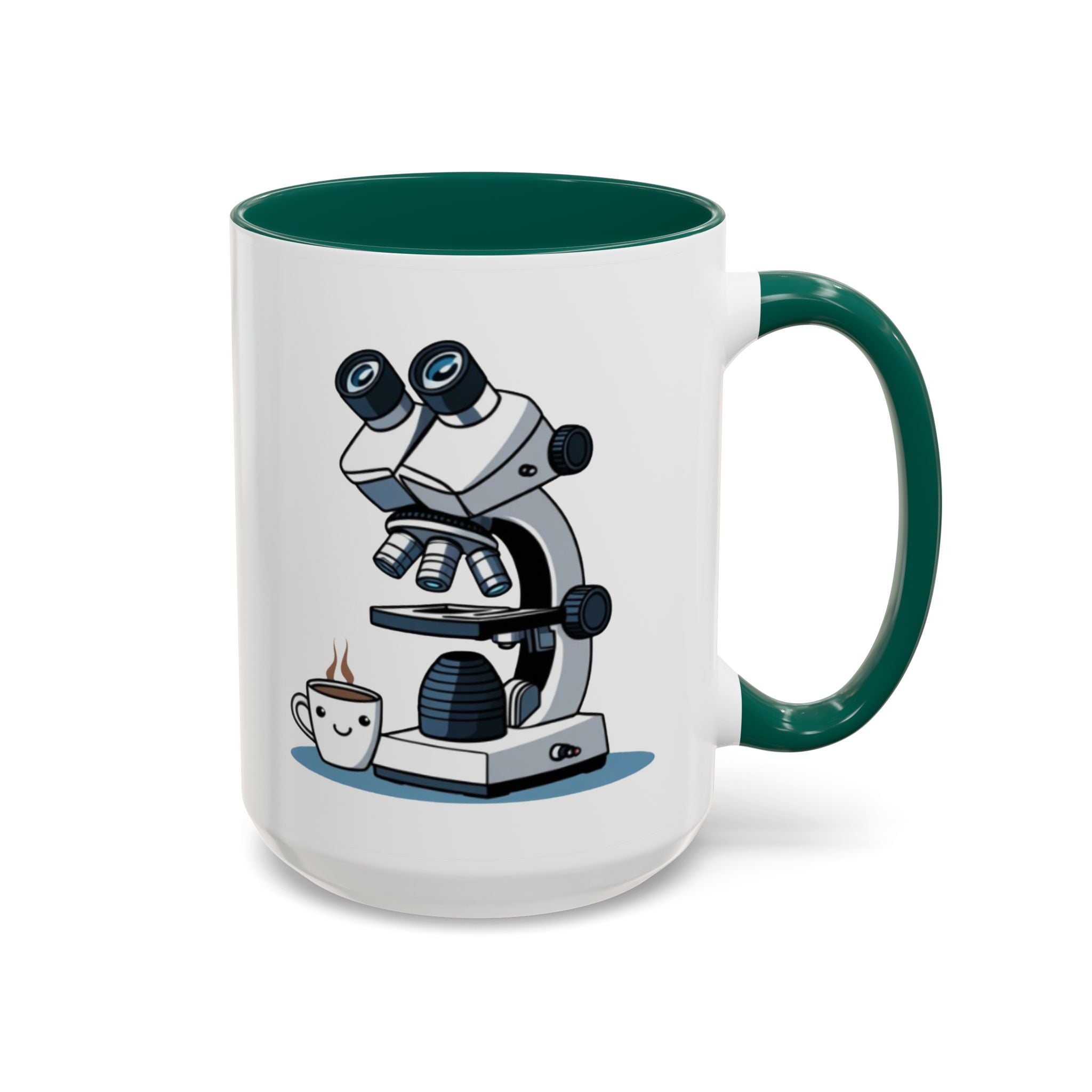 Microscope Coffee Mug — Cute Scientist Lab Drinkware (11oz & 15oz)