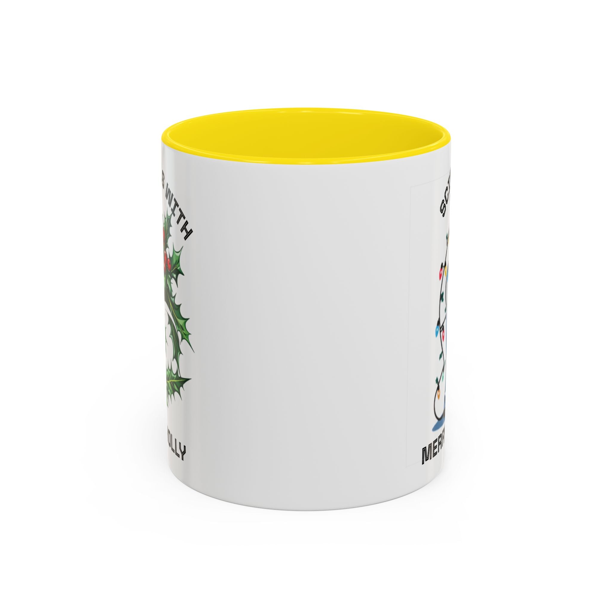 Festive Science Mug – “Science Is Lit” & “Deck the Halls” Dual-Sided Holiday Gift