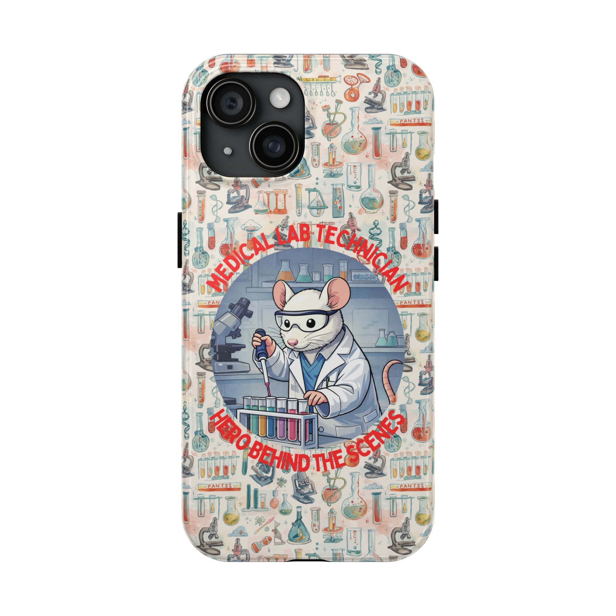 Medical Lab Technician Phone Case — "Lab Life" Cute Lab Mouse Design