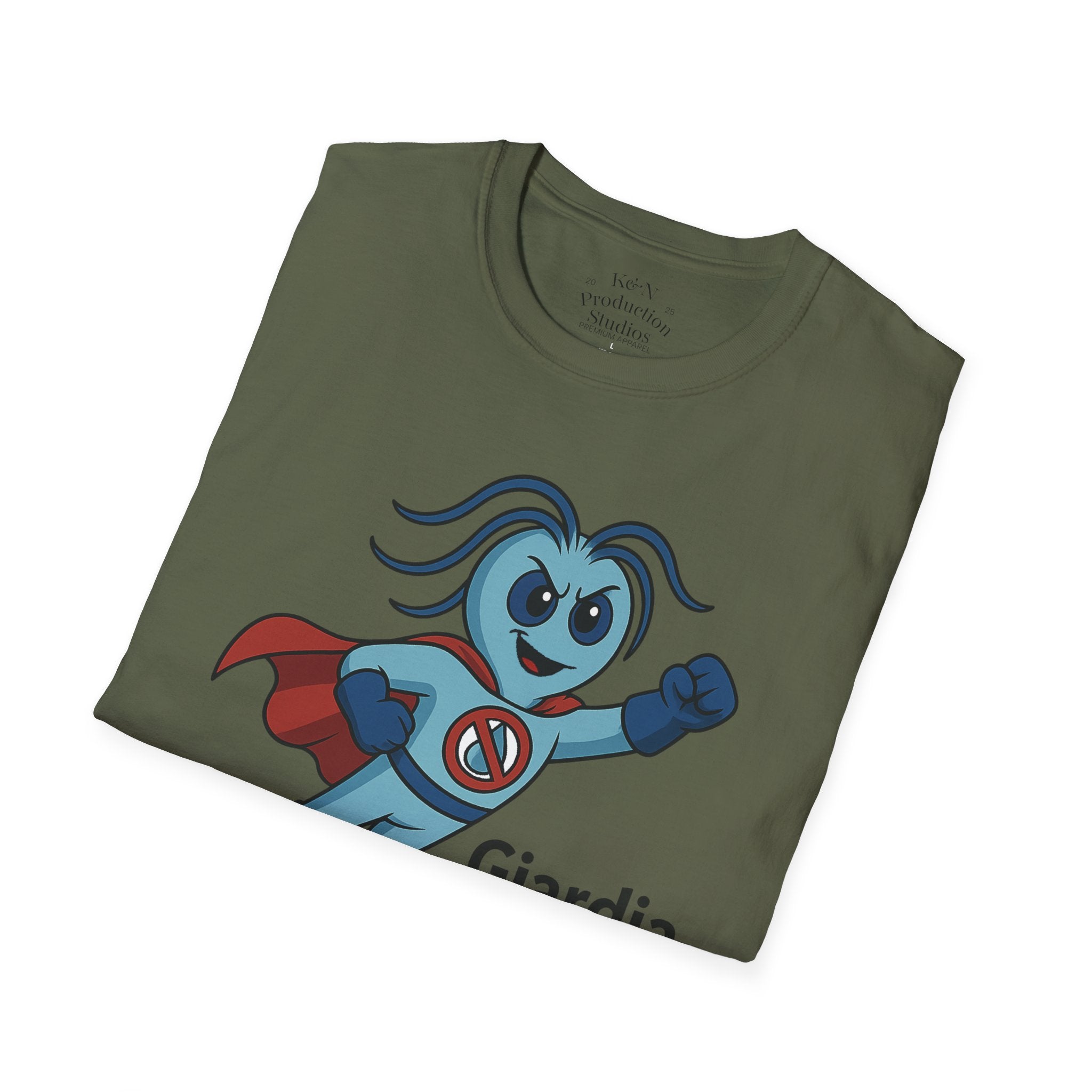 Giardia George™ Hero Tee – "Without the Lab, It’s Just a Guess"