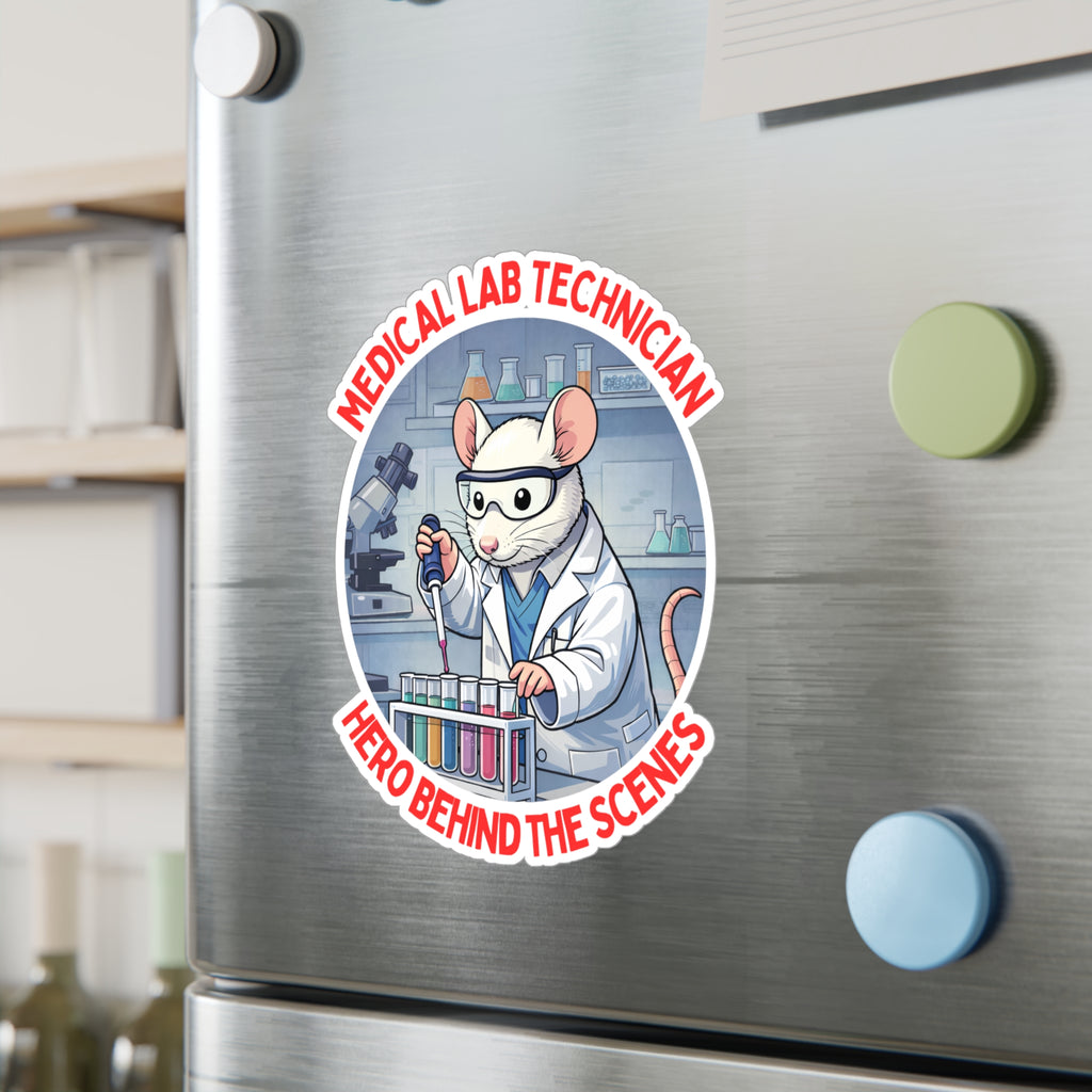 Medical Laboratory Technician 'Hero Behind the Scenes' Lab Rat Vinyl Decal