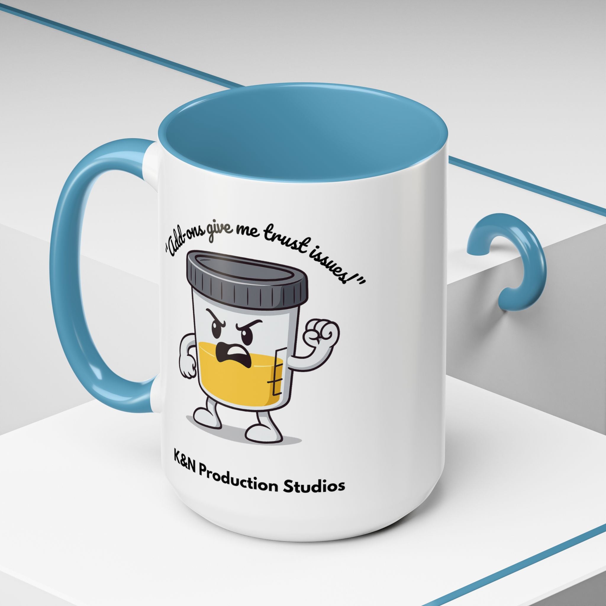 Max™ Double-Sided Specimen Cup Mug – “Add-Ons” Lab Humor by Lab Legends™
