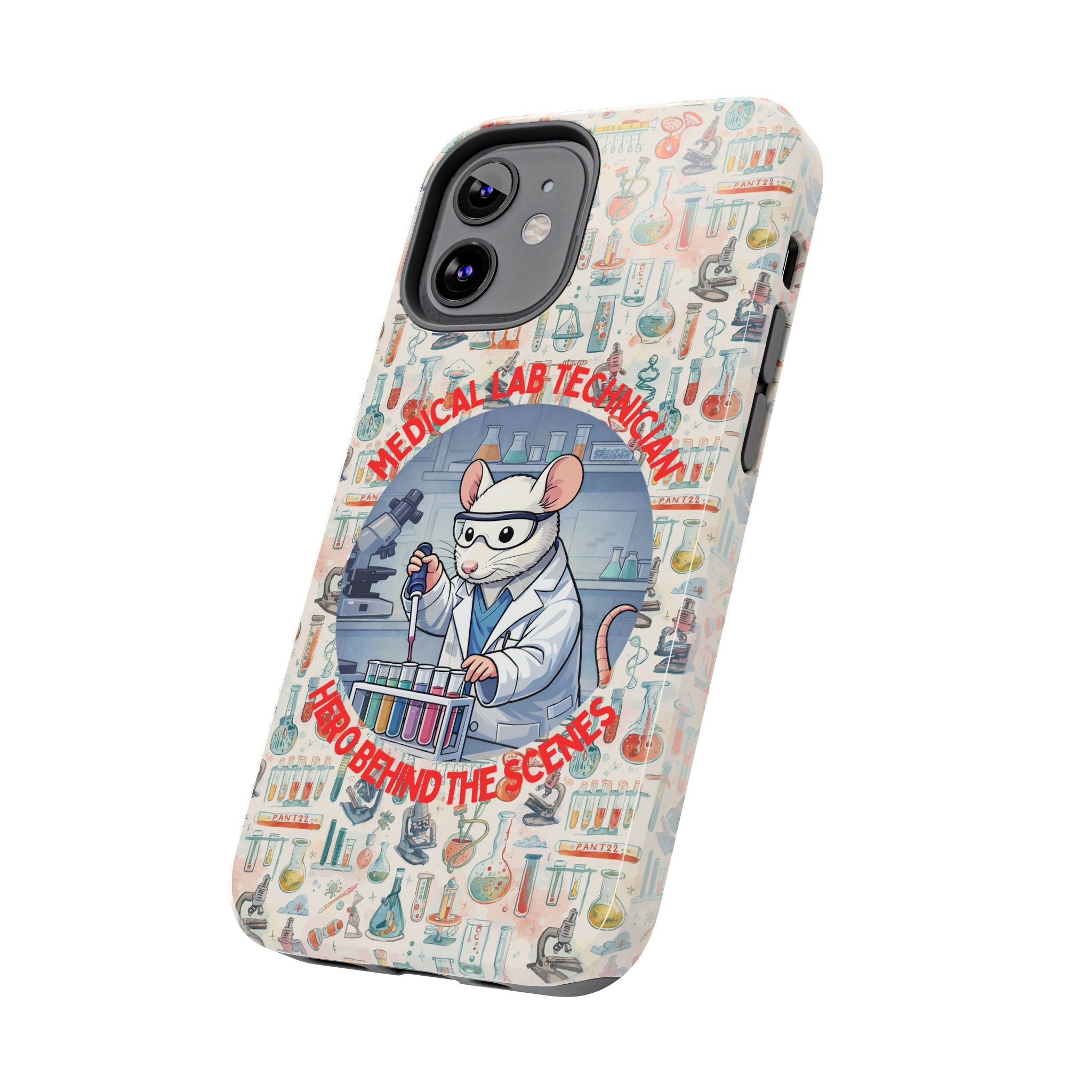 Medical Lab Technician Phone Case — "Lab Life" Cute Lab Mouse Design