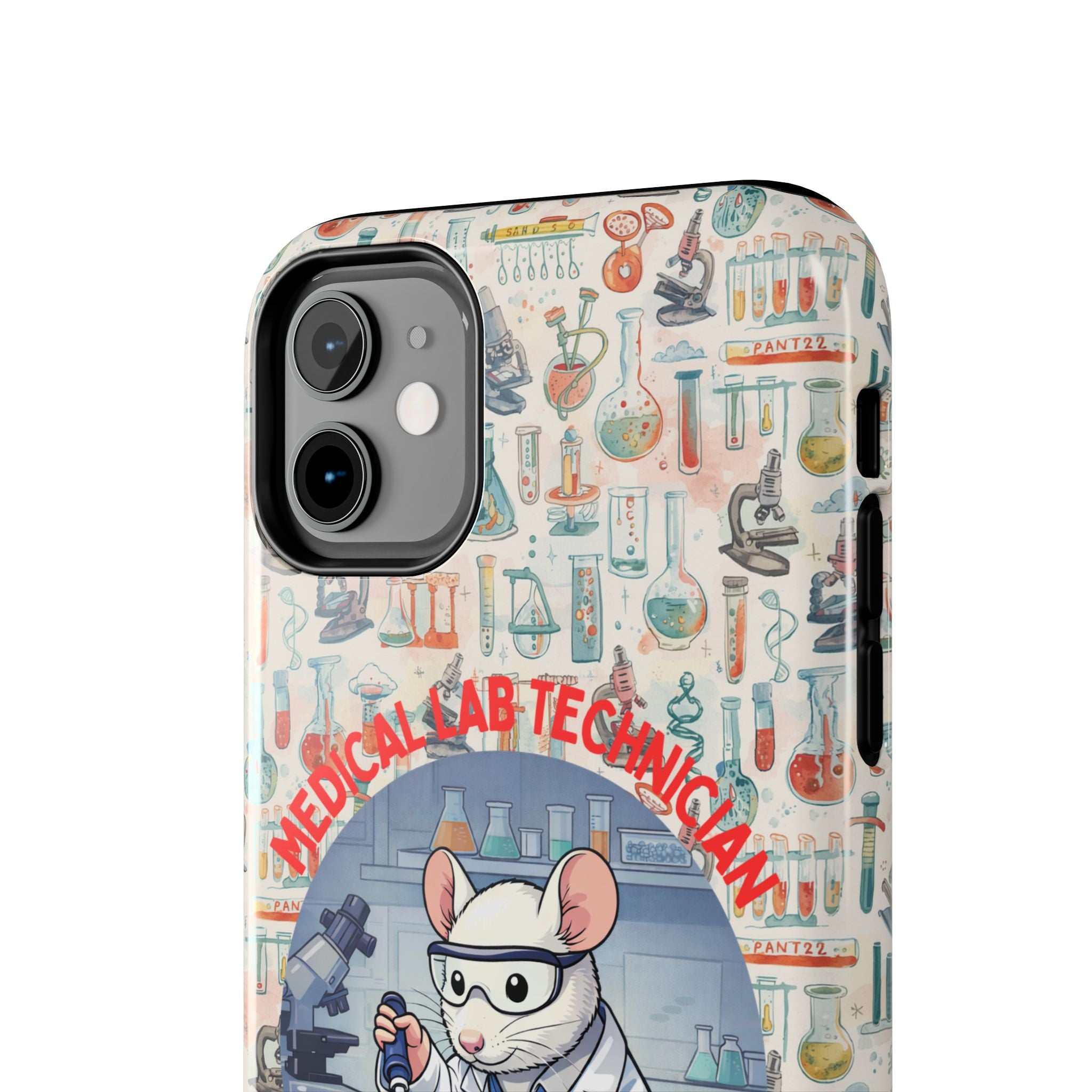 Medical Lab Technician Phone Case — "Lab Life" Cute Lab Mouse Design