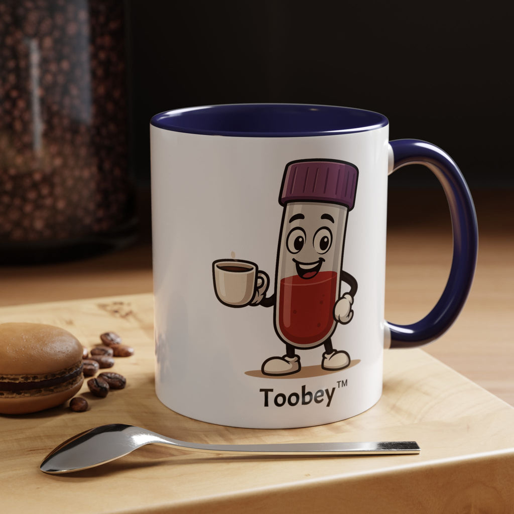 Toobey™ “Here for the Results and Drama” Mug – Customizable Lab Humor Cup by K&N Production Studios