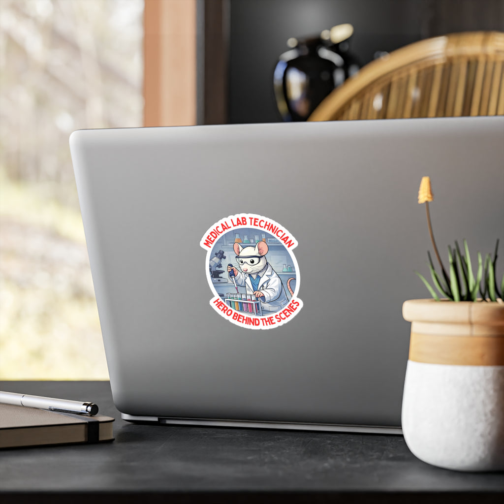 Medical Laboratory Technician 'Hero Behind the Scenes' Lab Rat Vinyl Decal
