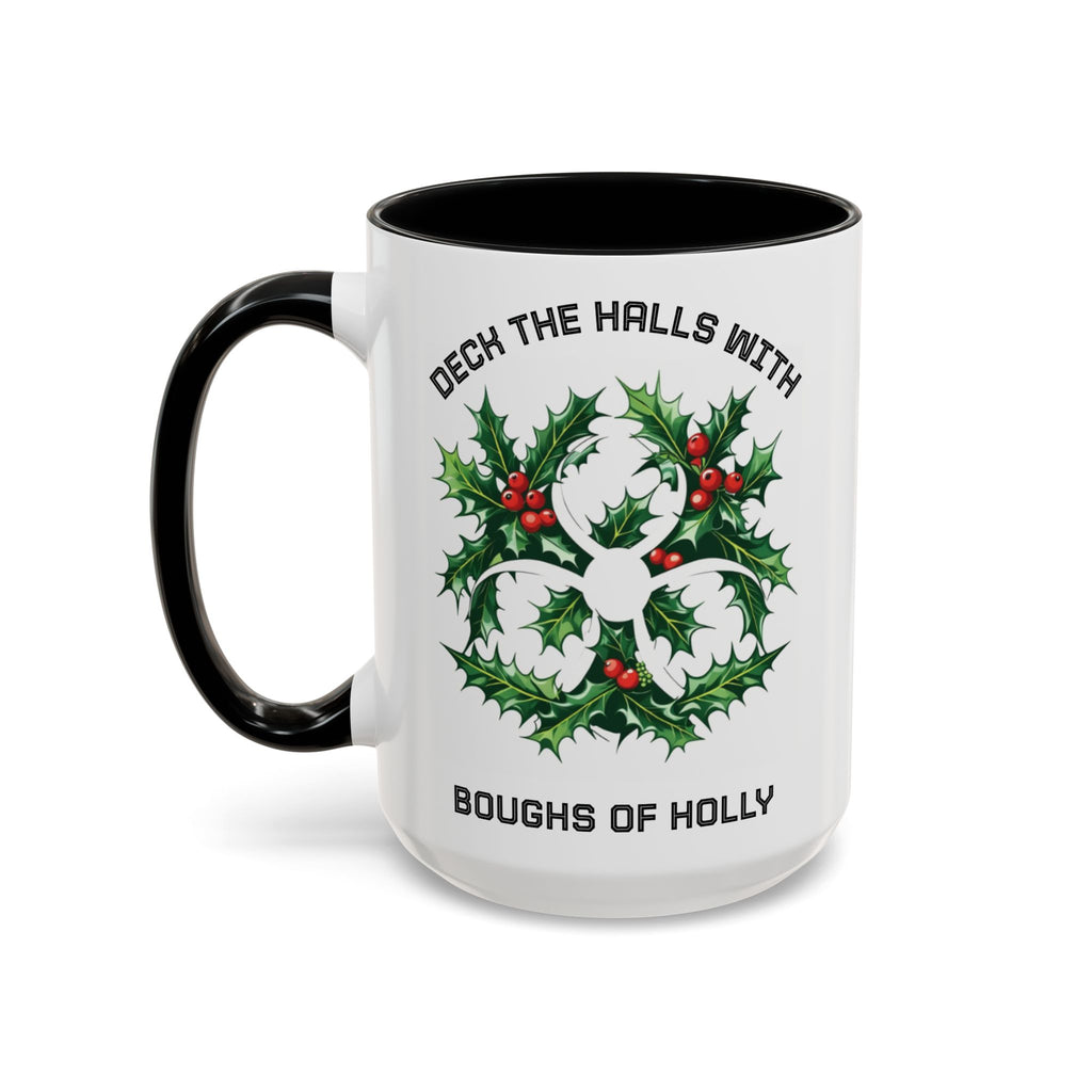 Festive Science Mug – “Science Is Lit” & “Deck the Halls” Dual-Sided Holiday Gift