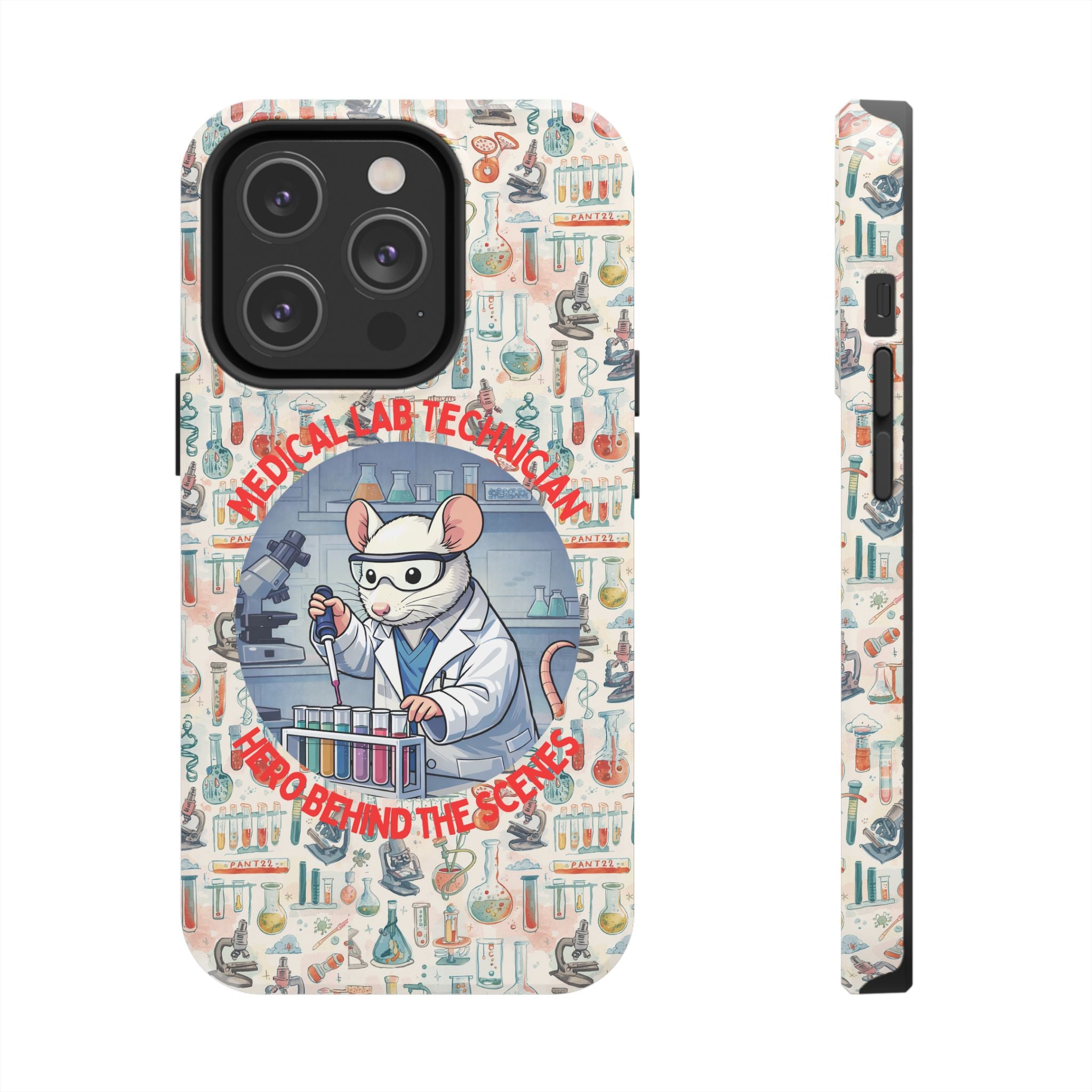 Medical Lab Technician Phone Case — "Lab Life" Cute Lab Mouse Design