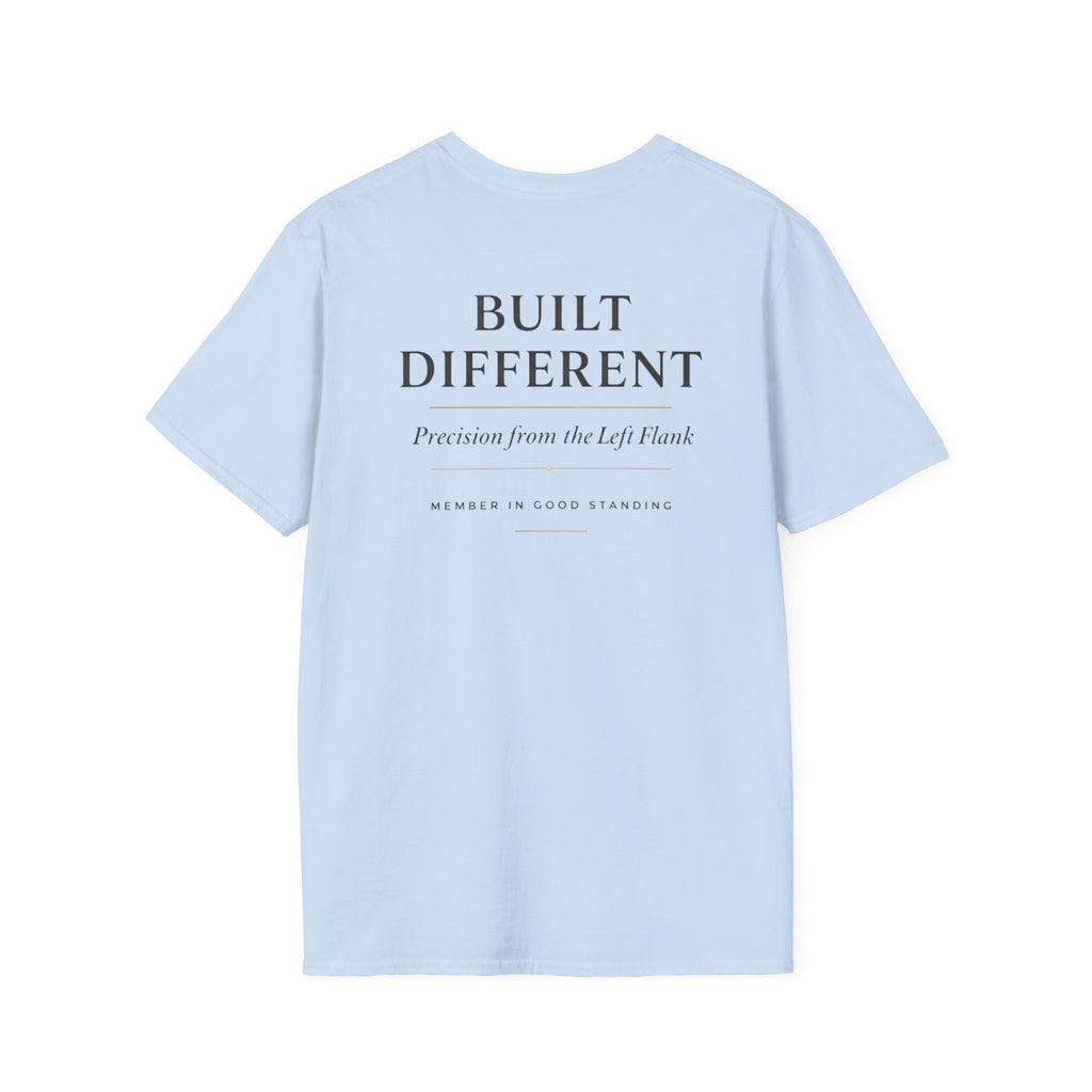 Southpaw Society “Built Different” T-Shirt — Left-Handed 10% Founding Edition Graphic Tee