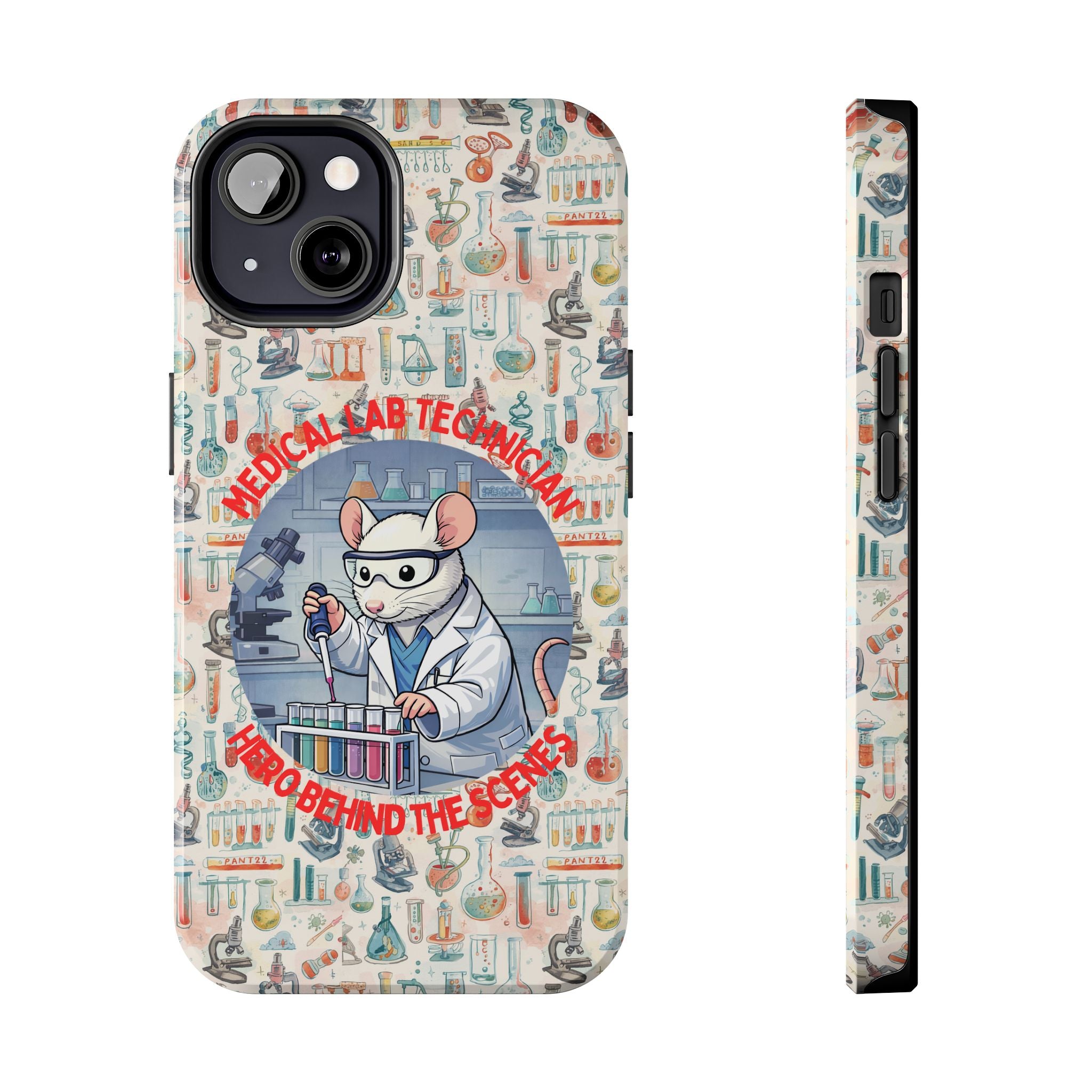 Medical Lab Technician Phone Case — "Lab Life" Cute Lab Mouse Design
