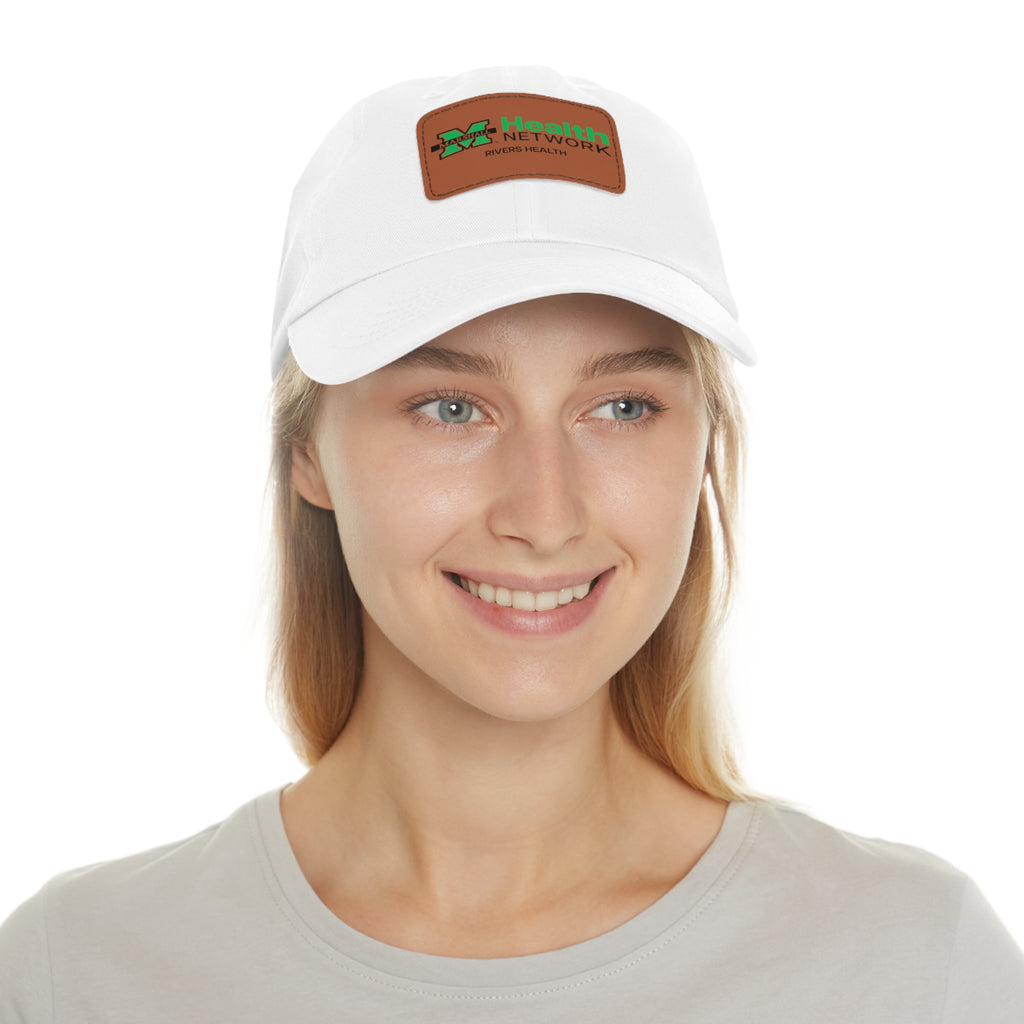Marshall Health Network Rivers Health Laboratory Employee of the Month Dad Hat with Leather Patch