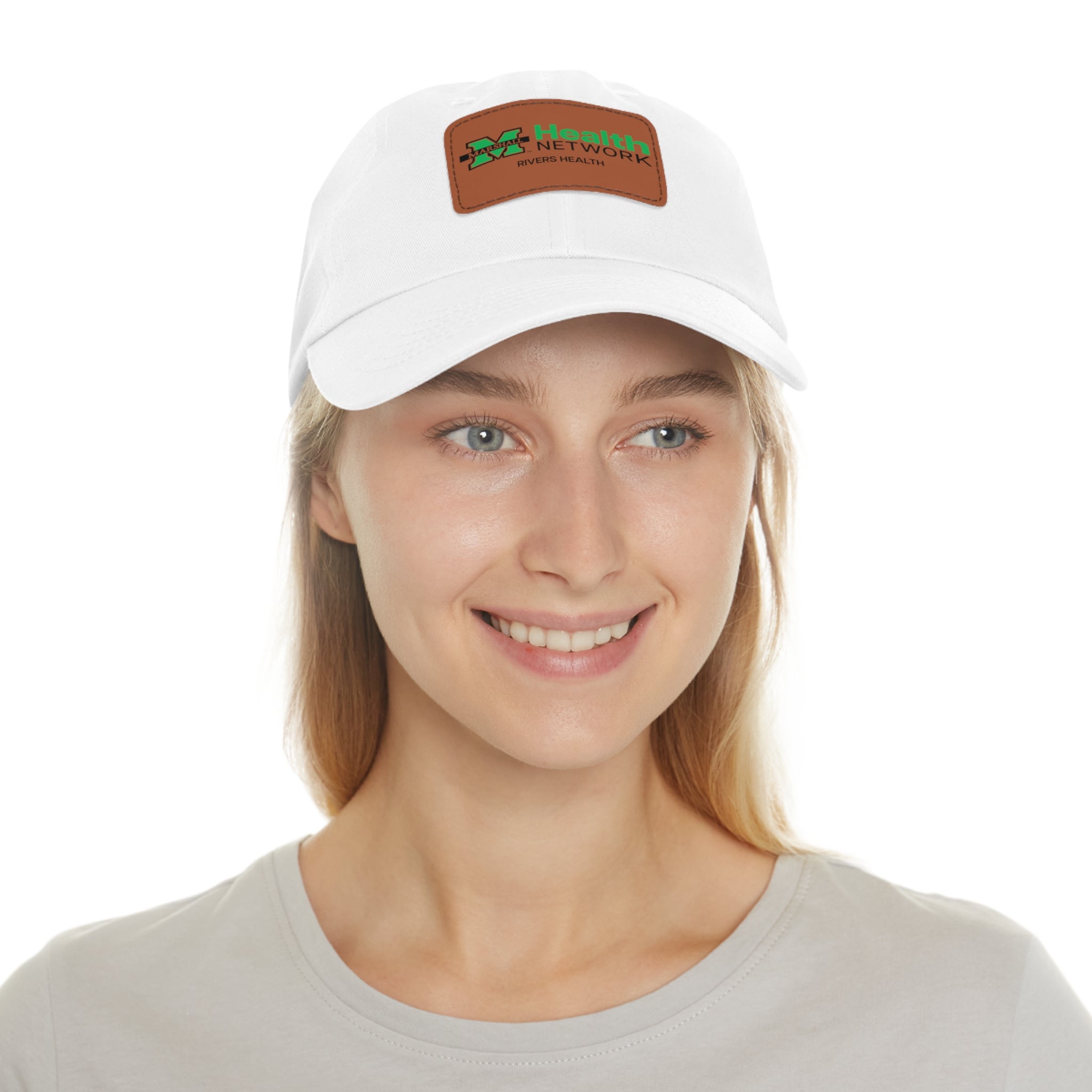 Marshall Health Network Rivers Health Laboratory Employee of the Month Dad Hat with Leather Patch