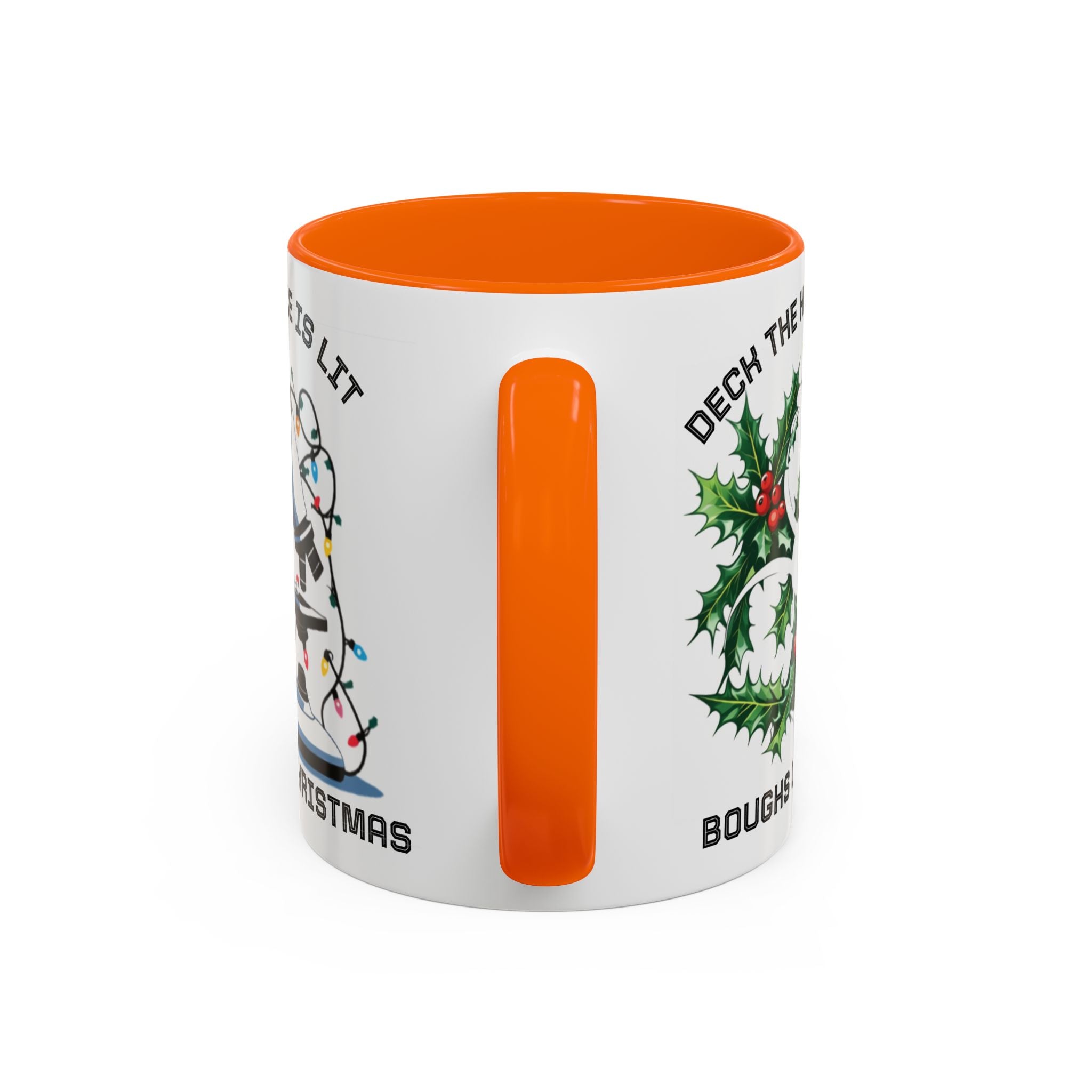 Festive Science Mug – “Science Is Lit” & “Deck the Halls” Dual-Sided Holiday Gift