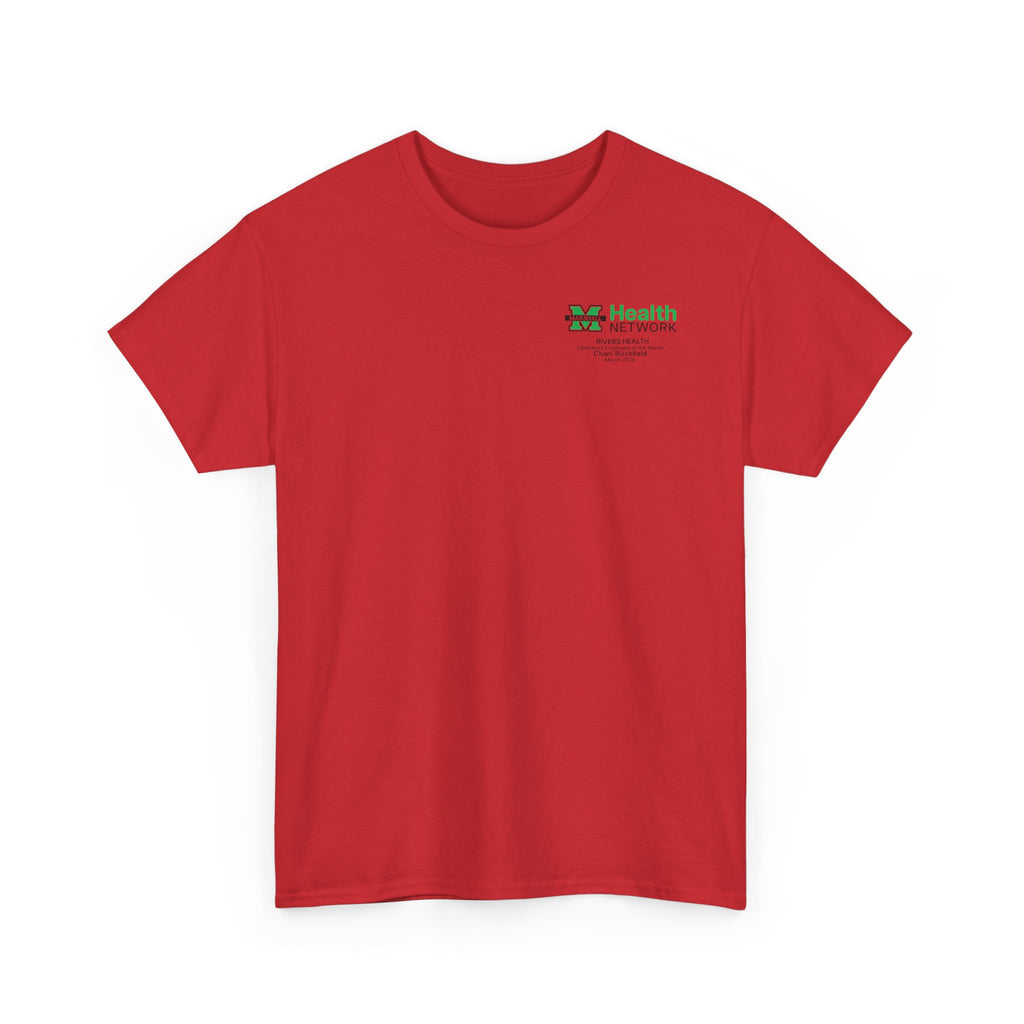 Marshall Health Network Rivers Health Laboratory Employee of the Month Classic Cotton T-Shirt