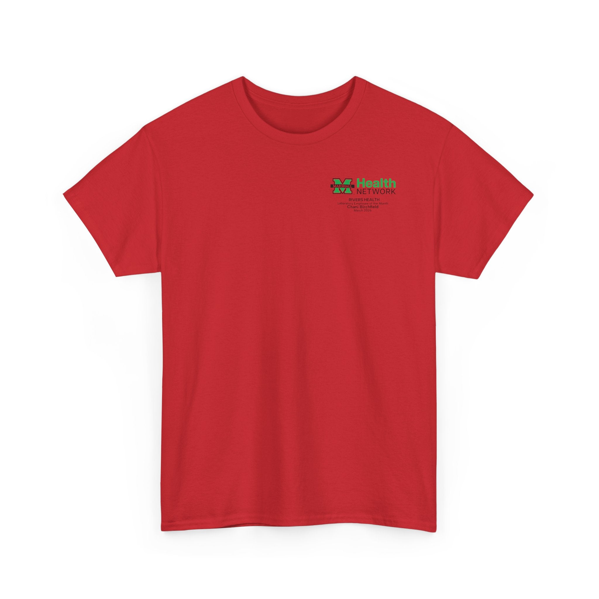 Marshall Health Network Rivers Health Laboratory Employee of the Month Classic Cotton T-Shirt