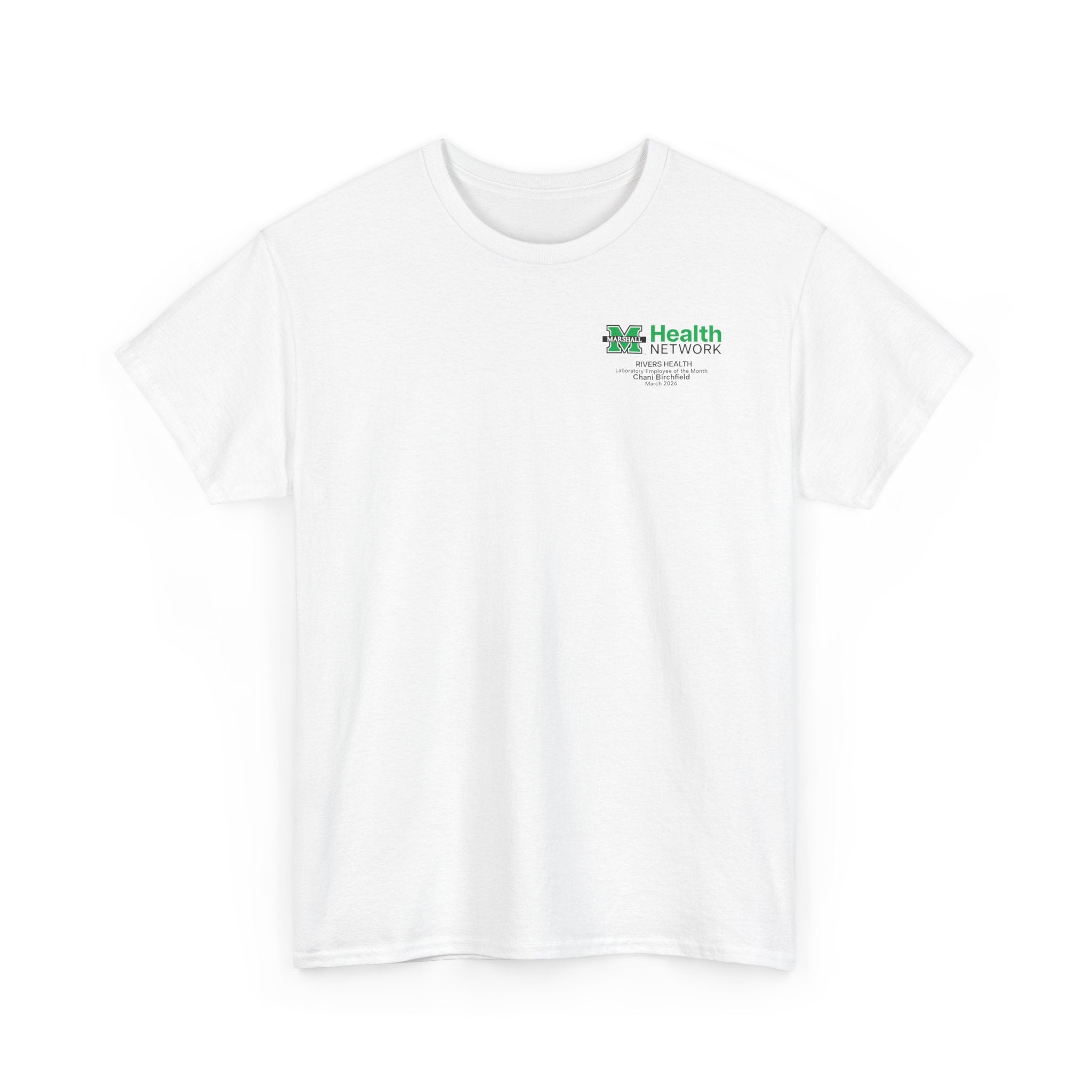 Marshall Health Network Rivers Health Laboratory Employee of the Month Classic Cotton T-Shirt