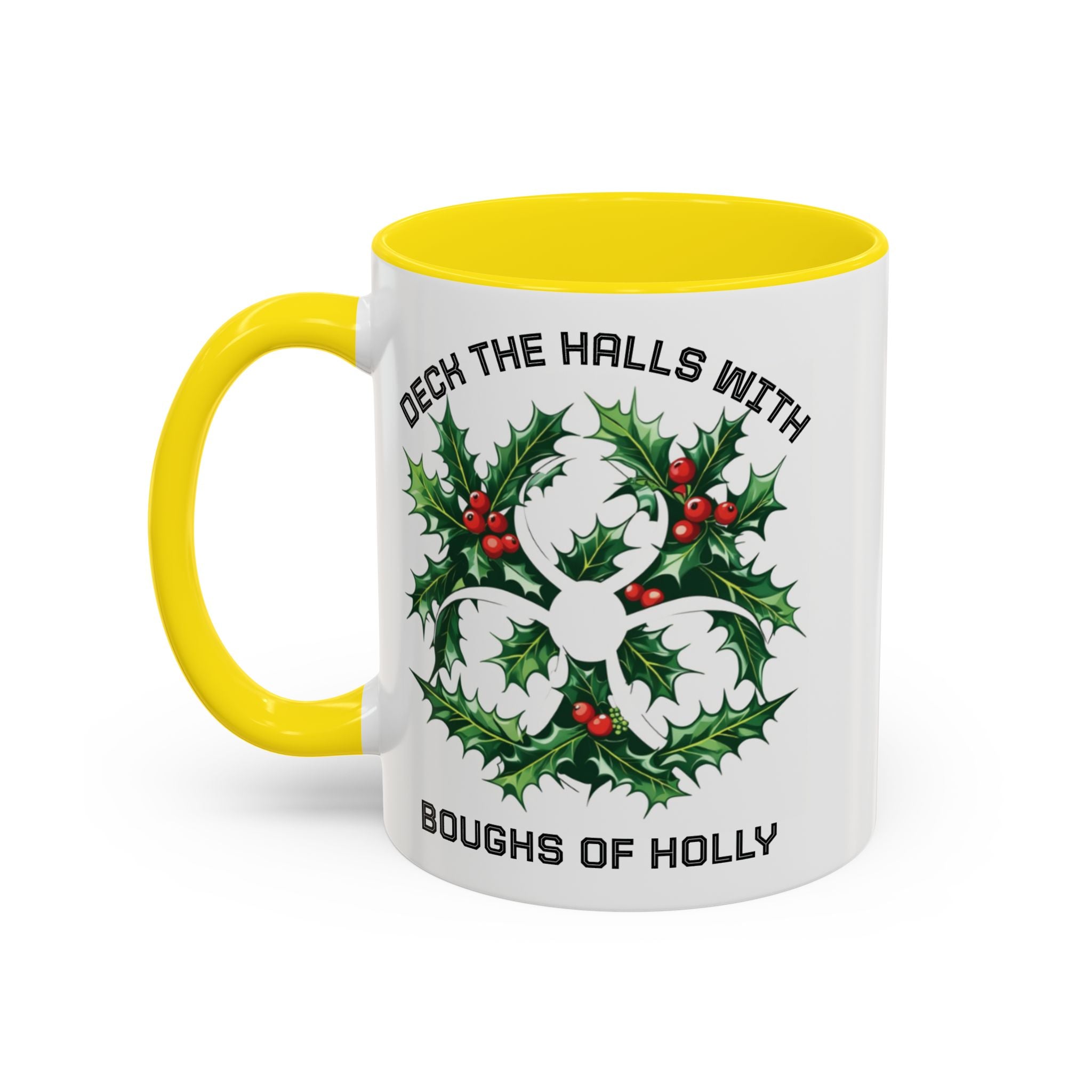 Festive Science Mug – “Science Is Lit” & “Deck the Halls” Dual-Sided Holiday Gift