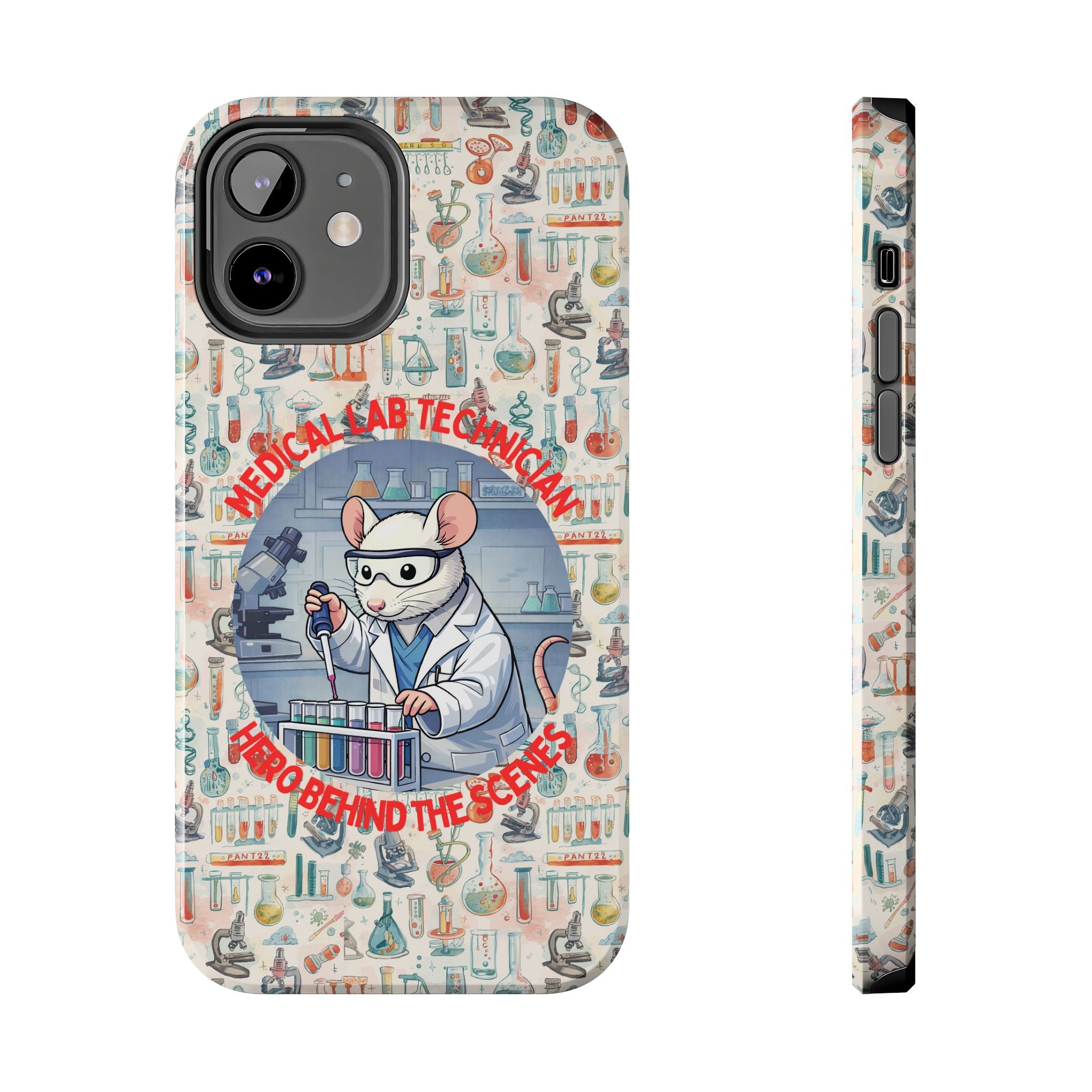 Medical Lab Technician Phone Case — "Lab Life" Cute Lab Mouse Design