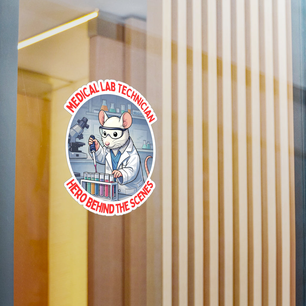 Medical Laboratory Technician 'Hero Behind the Scenes' Lab Rat Vinyl Decal
