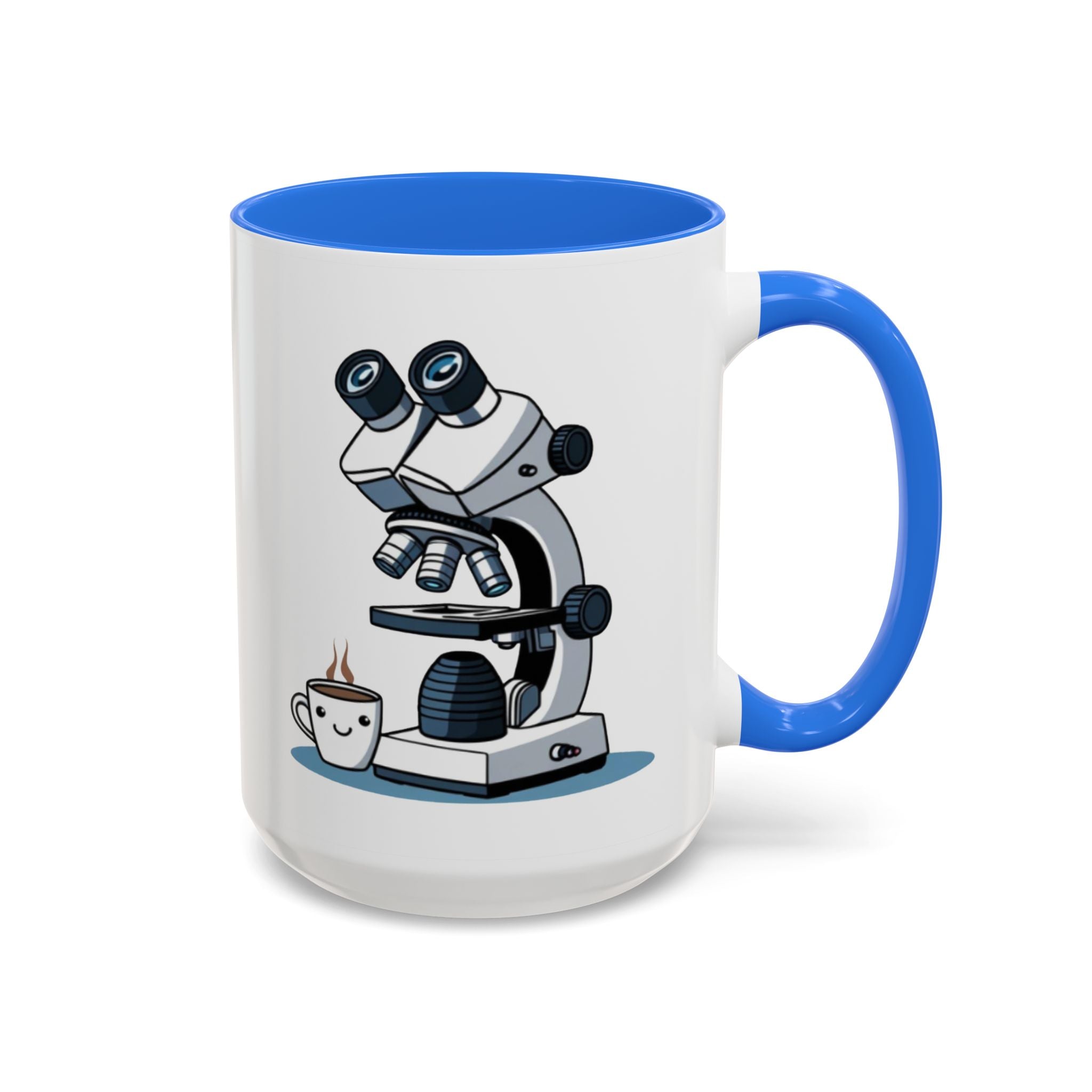 Microscope Coffee Mug — Cute Scientist Lab Drinkware (11oz & 15oz)