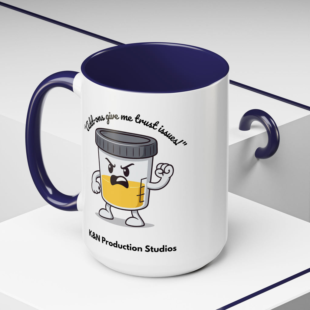 Max™ Double-Sided Specimen Cup Mug – “Add-Ons” Lab Humor by Lab Legends™