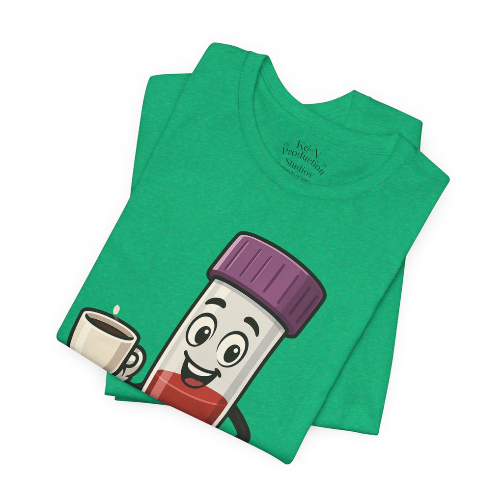 Lab Legends™ Toobey “Here for the Results and Cause Some Drama” Tee – Customizable Healthcare Humor Shirt