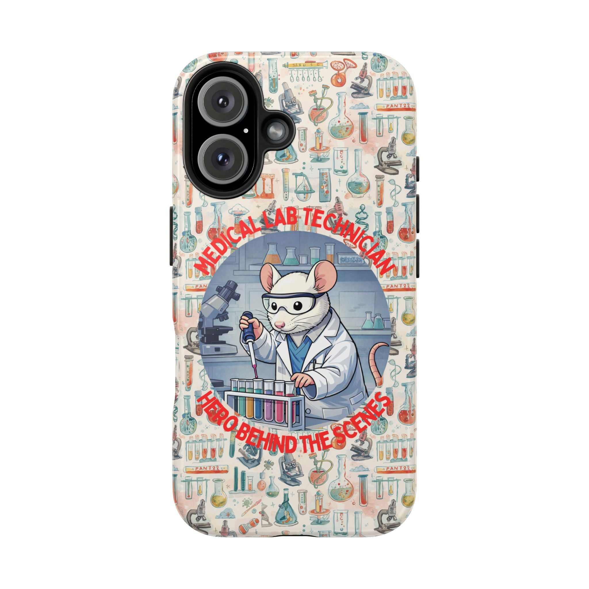 Medical Lab Technician Phone Case — "Lab Life" Cute Lab Mouse Design