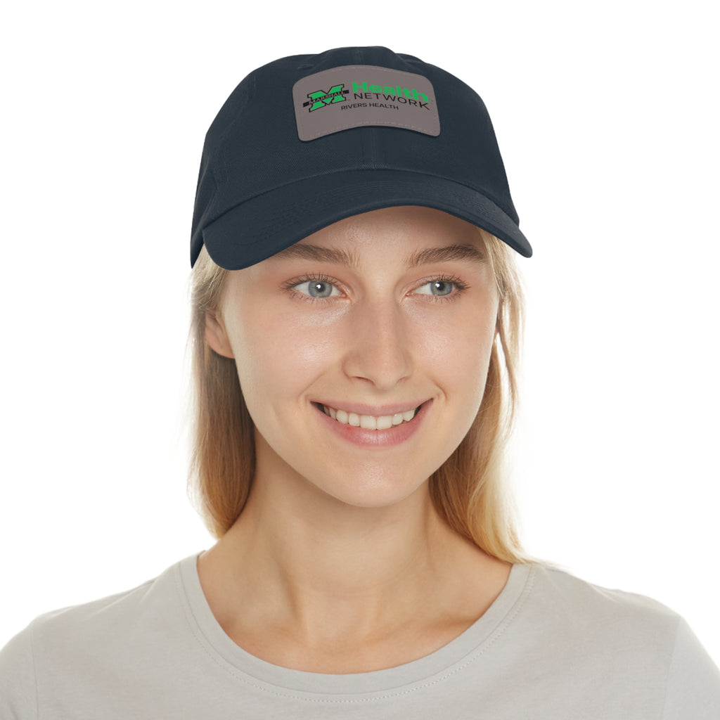 Marshall Health Network Rivers Health Laboratory Employee of the Month Dad Hat with Leather Patch