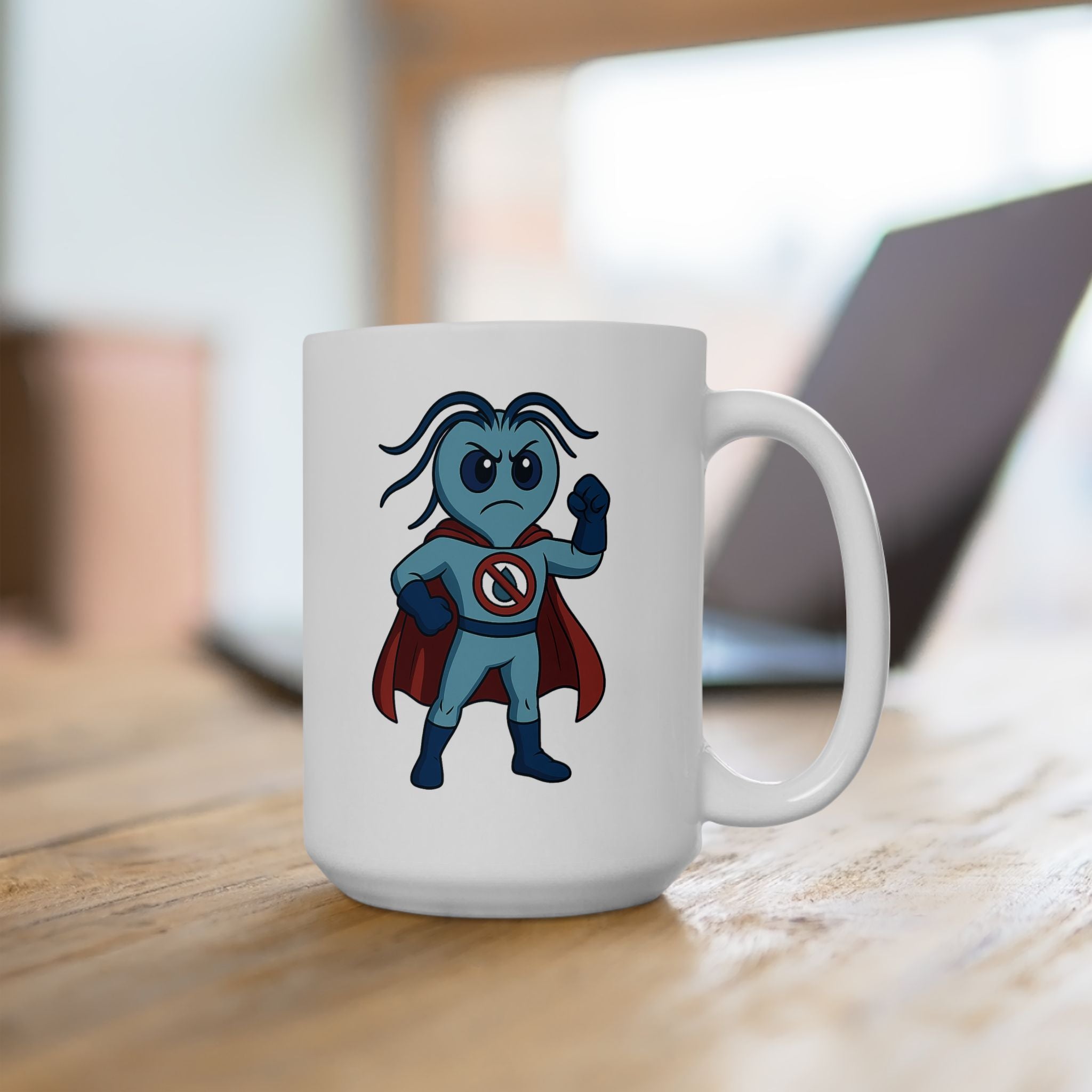 Giardia George™ – "Time to Flush Out the Foe" Mug