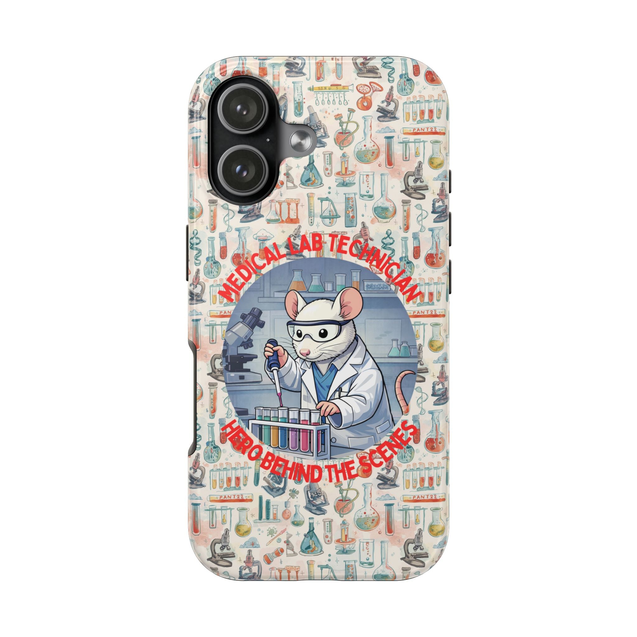 Medical Lab Technician Phone Case — "Lab Life" Cute Lab Mouse Design
