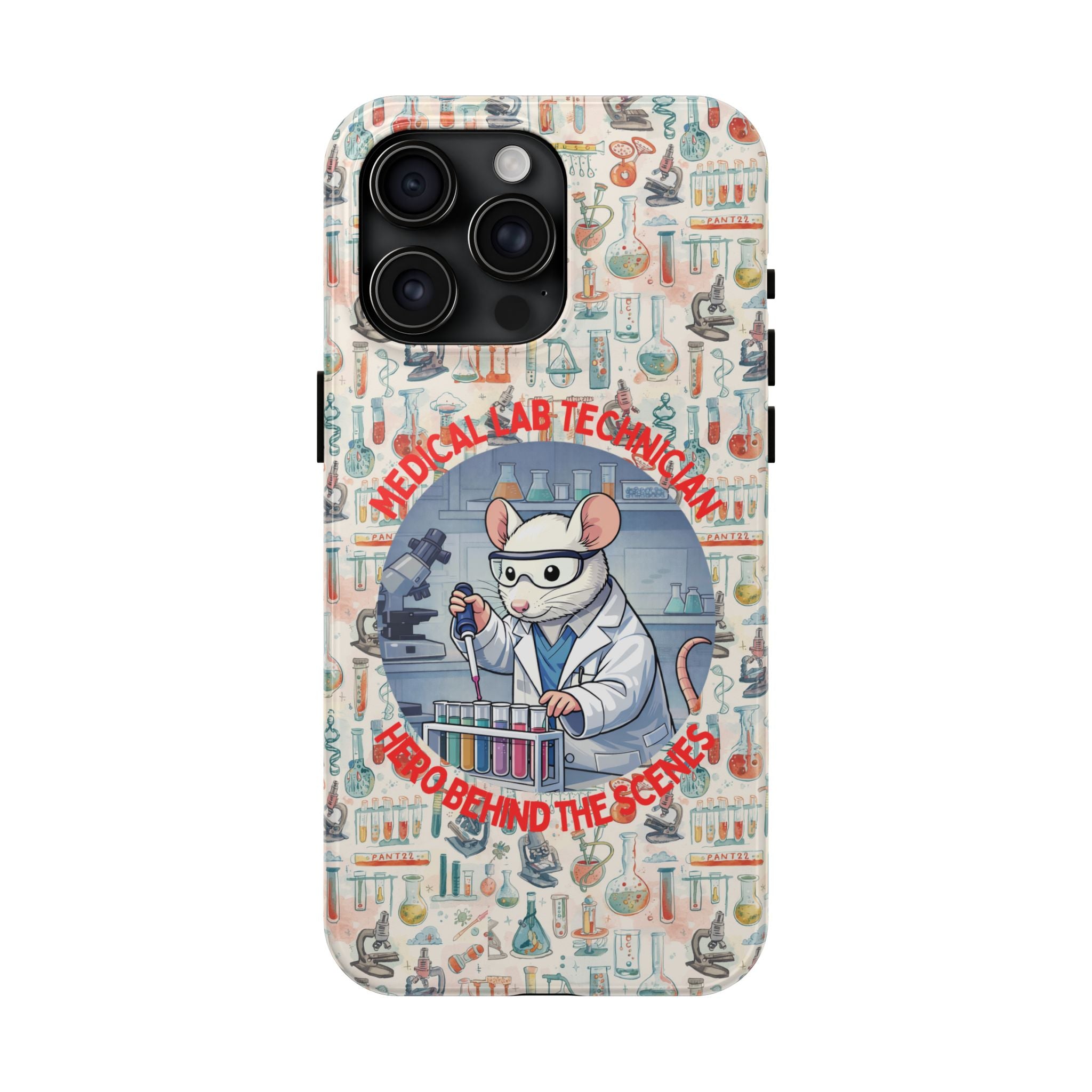 Medical Lab Technician Phone Case — "Lab Life" Cute Lab Mouse Design