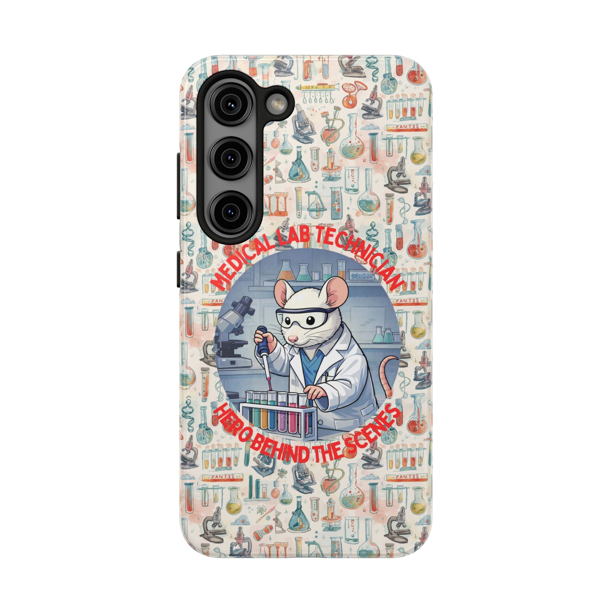 Medical Lab Technician Phone Case — "Lab Life" Cute Lab Mouse Design