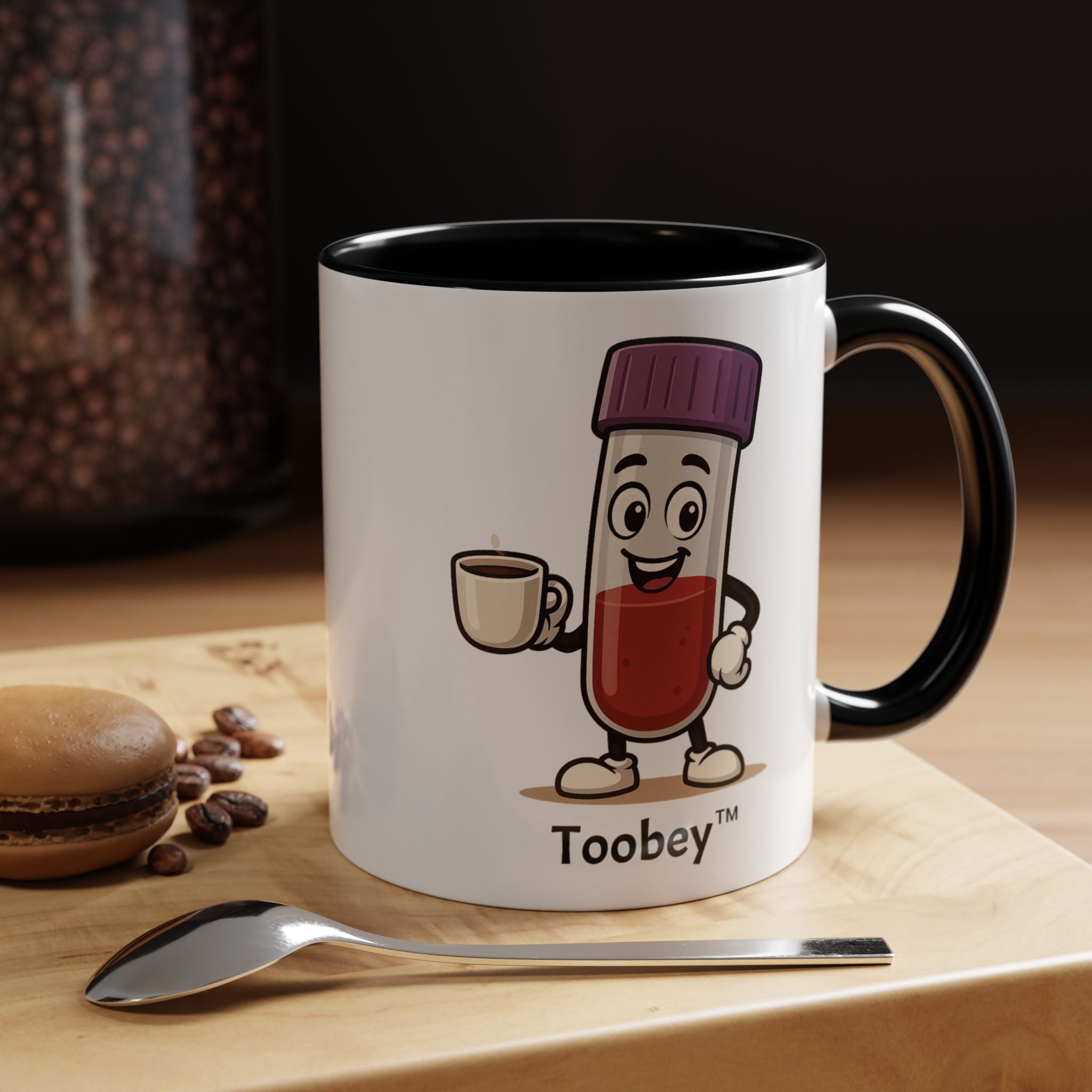 Toobey™ “Here for the Results and Drama” Mug – Customizable Lab Humor Cup by K&N Production Studios