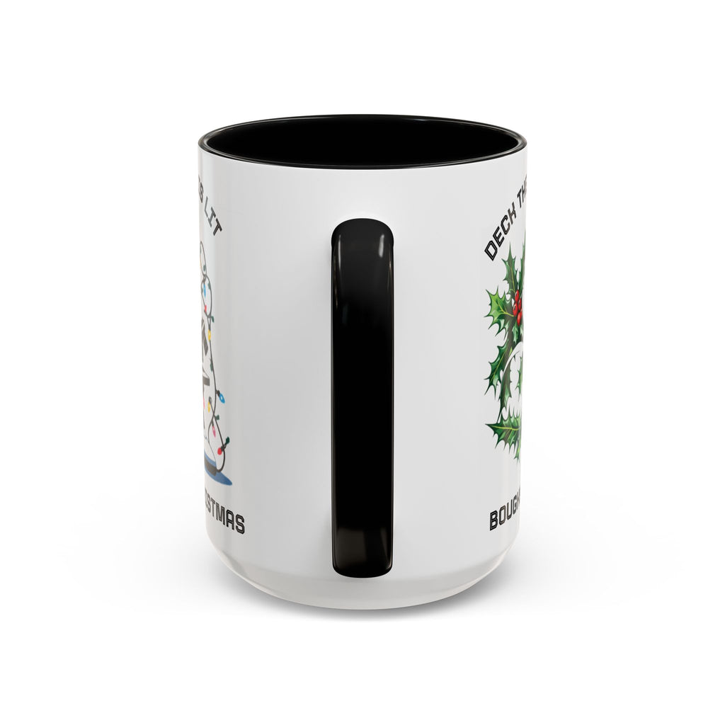 Festive Science Mug – “Science Is Lit” & “Deck the Halls” Dual-Sided Holiday Gift