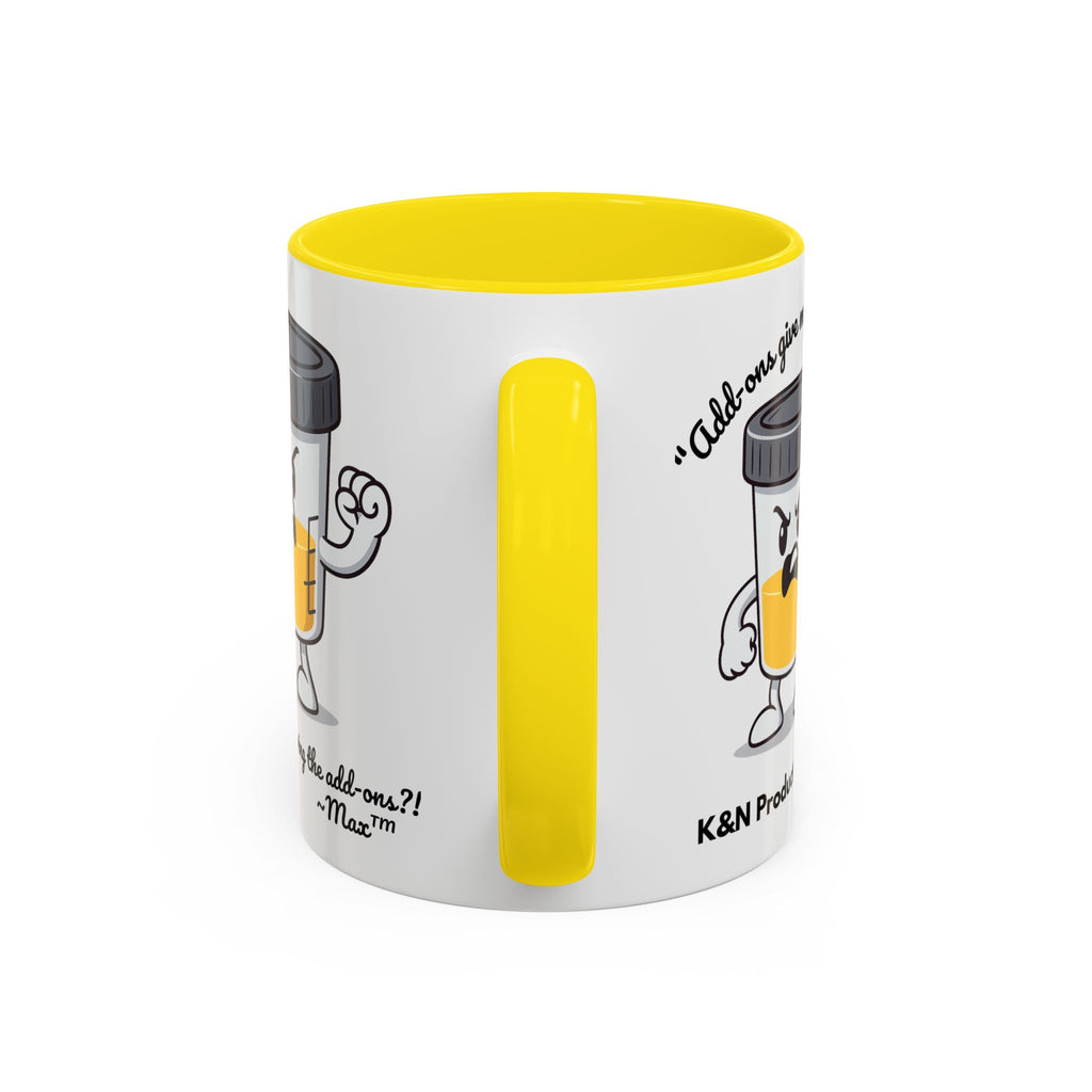 Max™ Double-Sided Specimen Cup Mug – “Add-Ons” Lab Humor by Lab Legends™