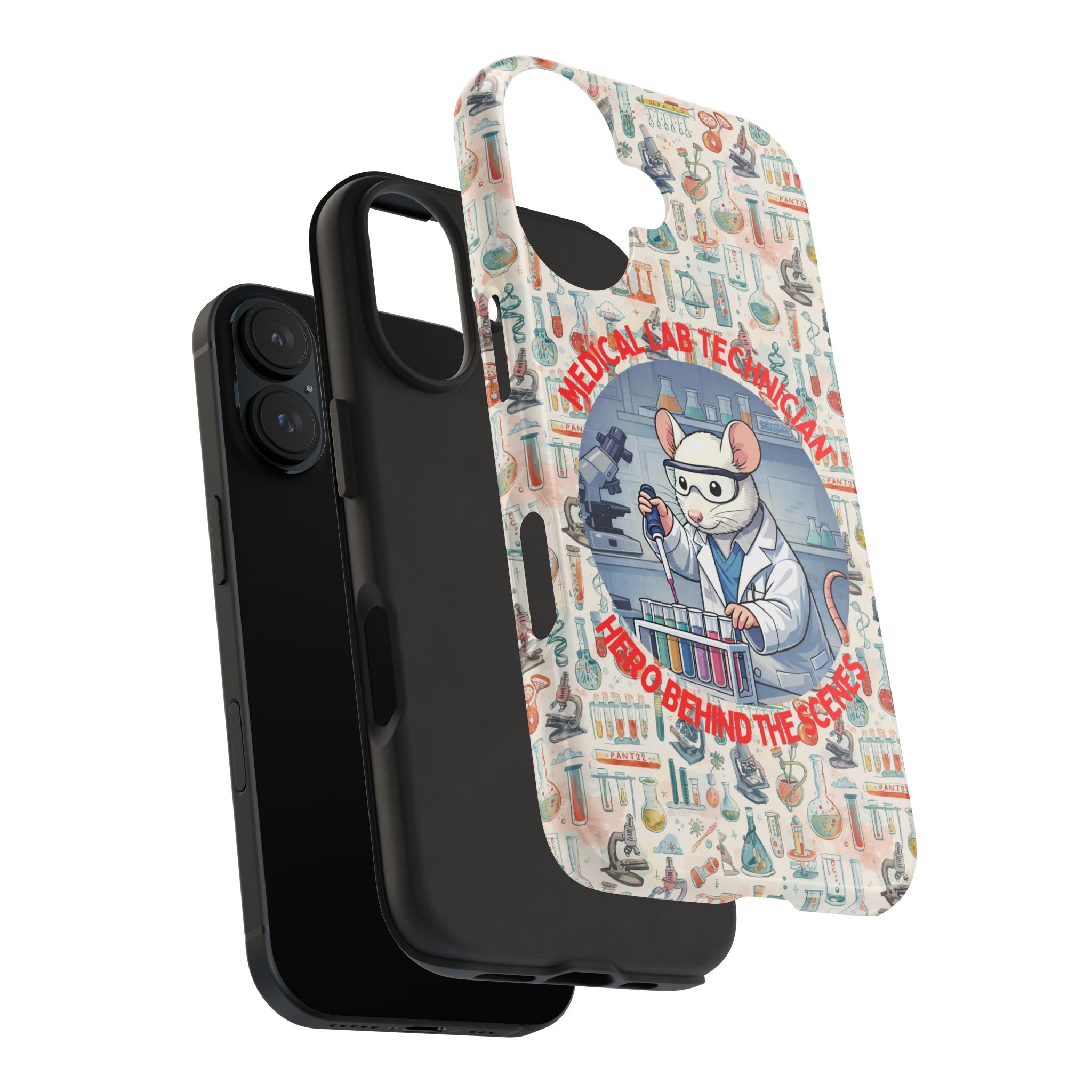 Medical Lab Technician Phone Case — "Lab Life" Cute Lab Mouse Design