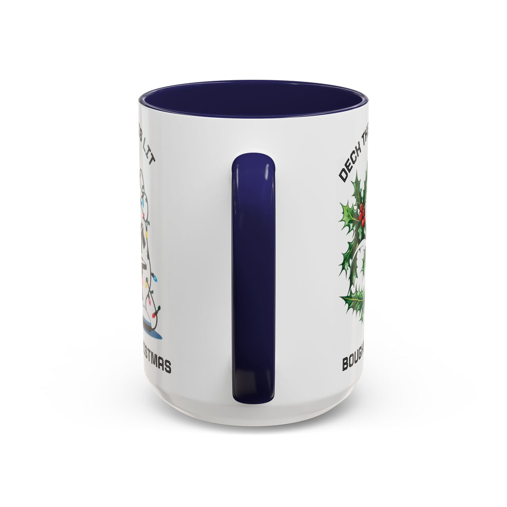 Festive Science Mug – “Science Is Lit” & “Deck the Halls” Dual-Sided Holiday Gift