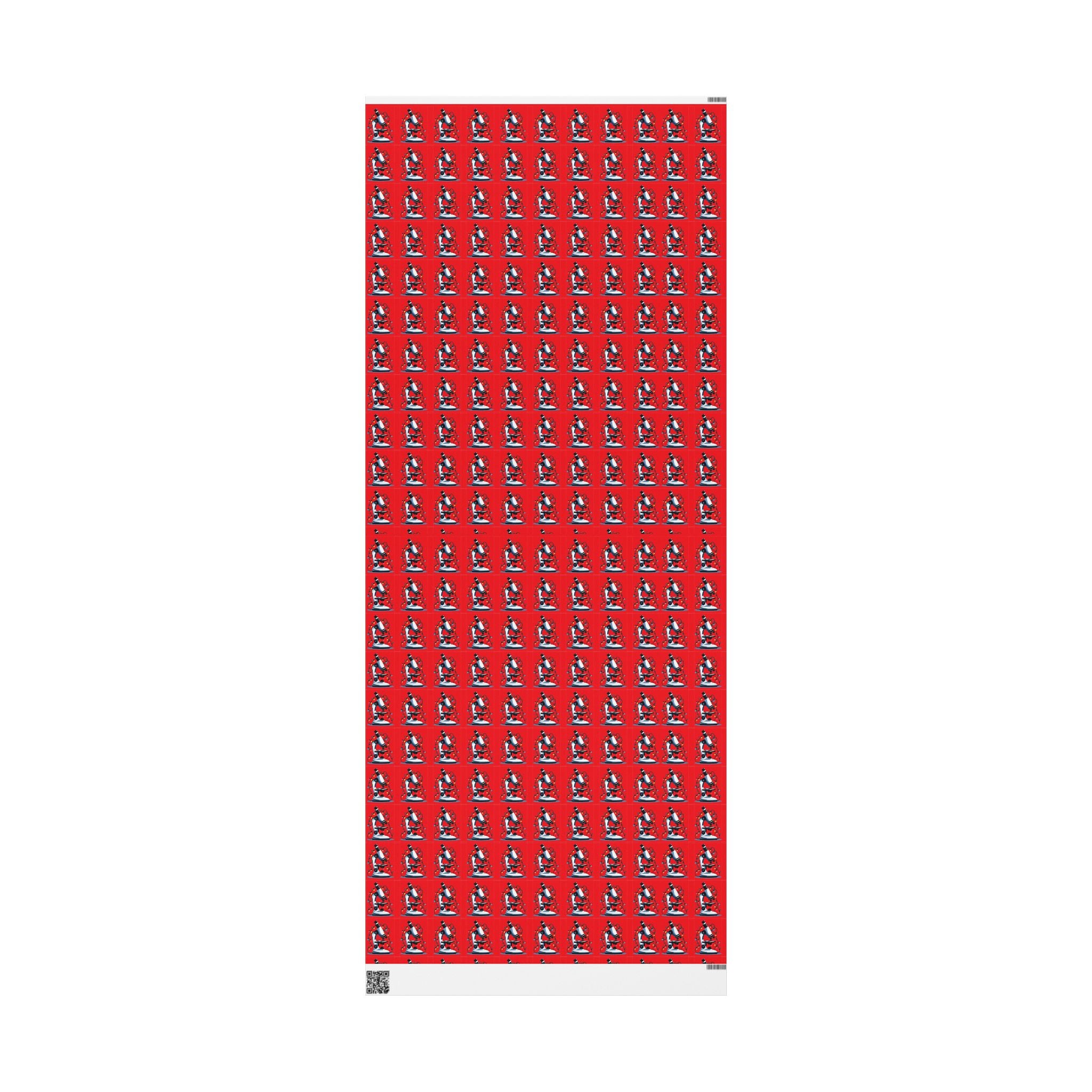 Festive Microscope Gift Wrap – Holiday Wrapping Paper for Curious Minds