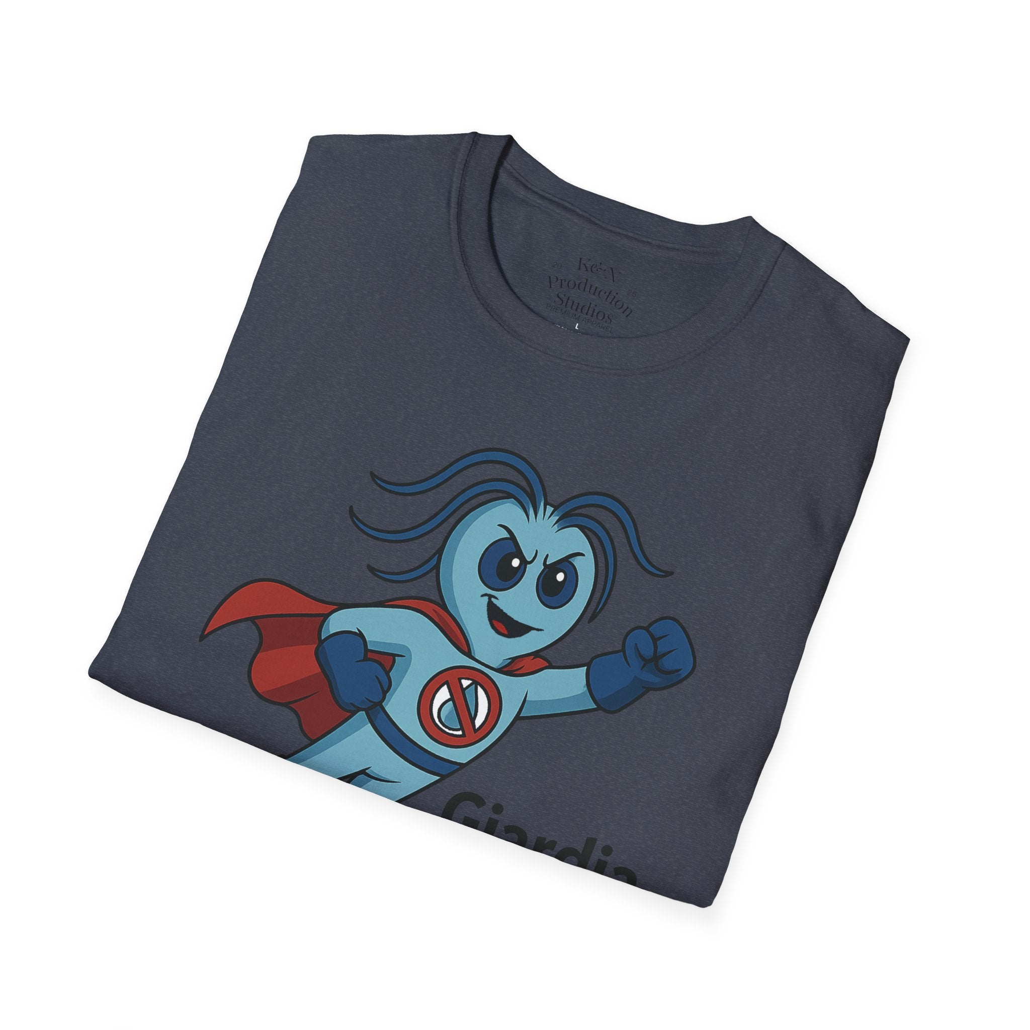 Giardia George™ Hero Tee – "Without the Lab, It’s Just a Guess"
