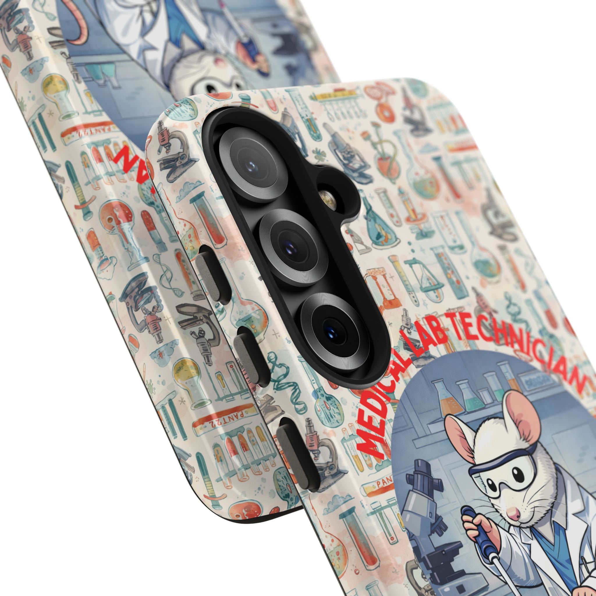 Medical Lab Technician Phone Case — "Lab Life" Cute Lab Mouse Design