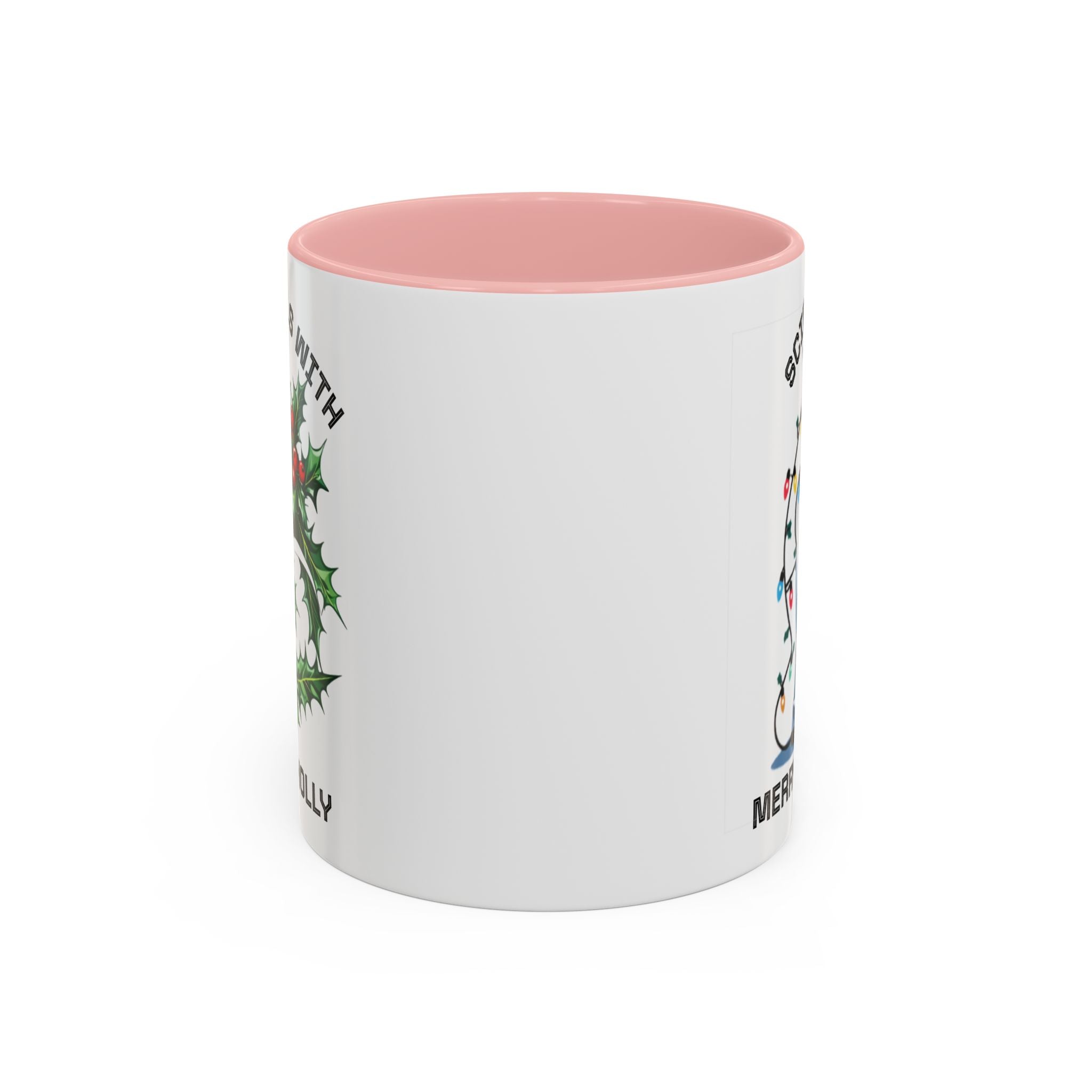 Festive Science Mug – “Science Is Lit” & “Deck the Halls” Dual-Sided Holiday Gift