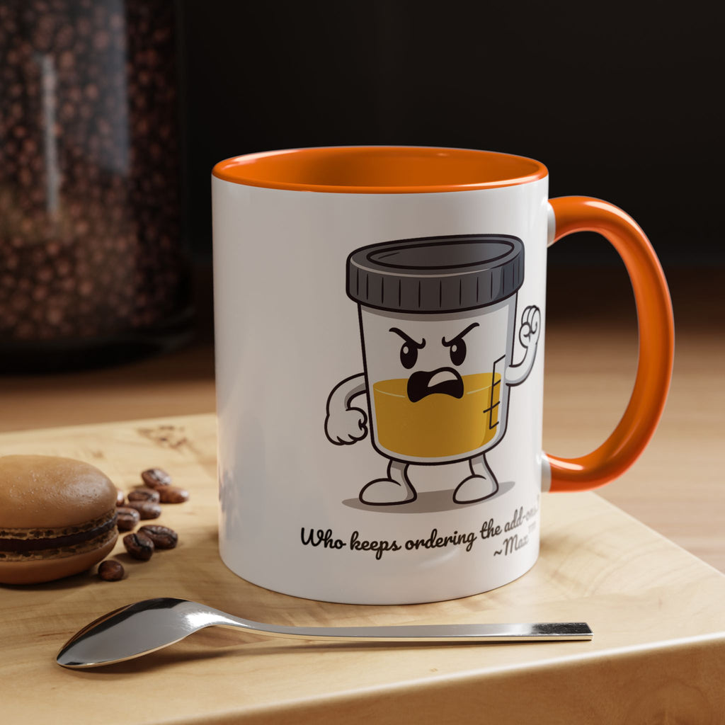 Max™ Double-Sided Specimen Cup Mug – “Add-Ons” Lab Humor by Lab Legends™