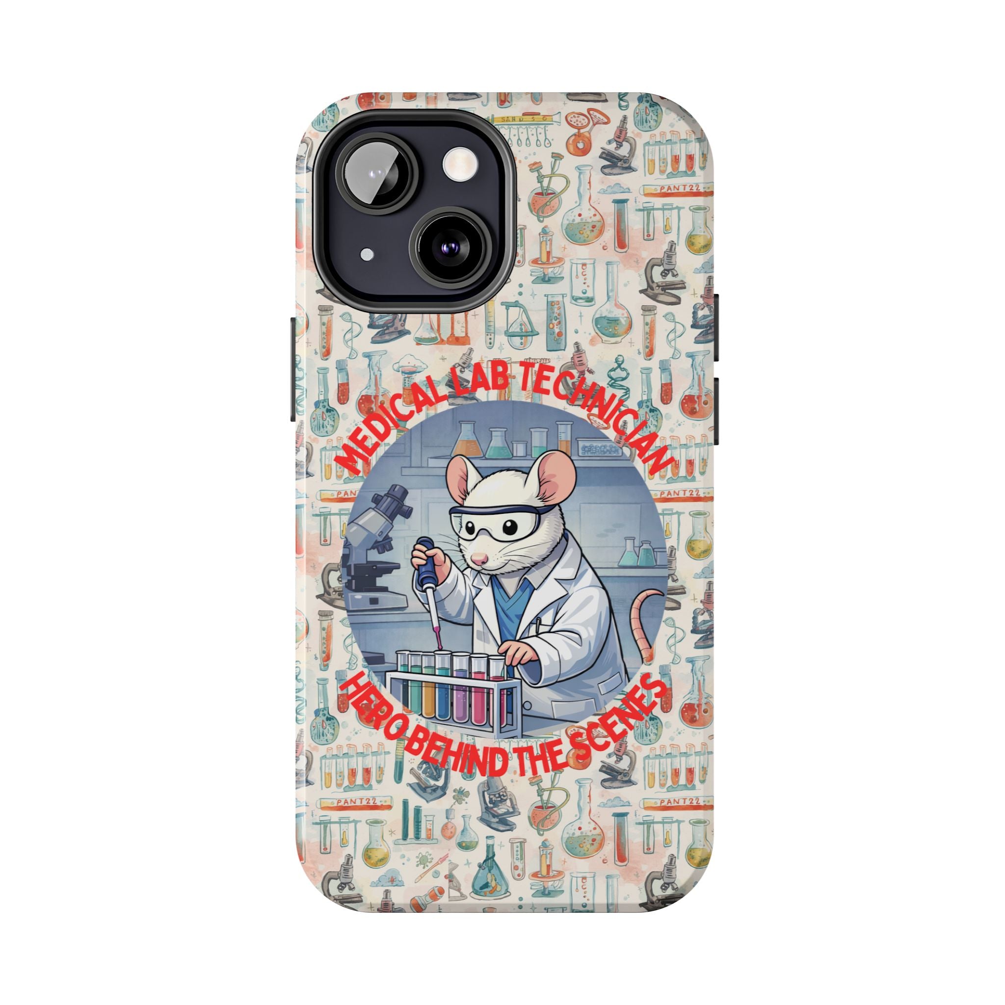 Medical Lab Technician Phone Case — "Lab Life" Cute Lab Mouse Design