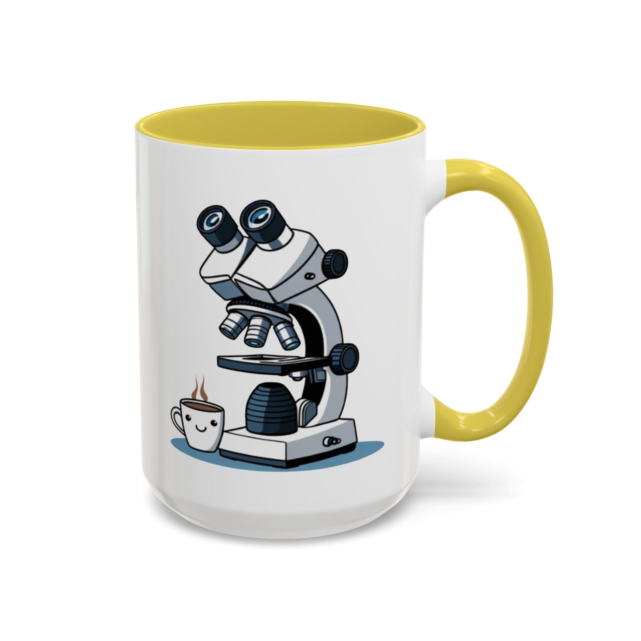 Microscope Coffee Mug — Cute Scientist Lab Drinkware (11oz & 15oz)