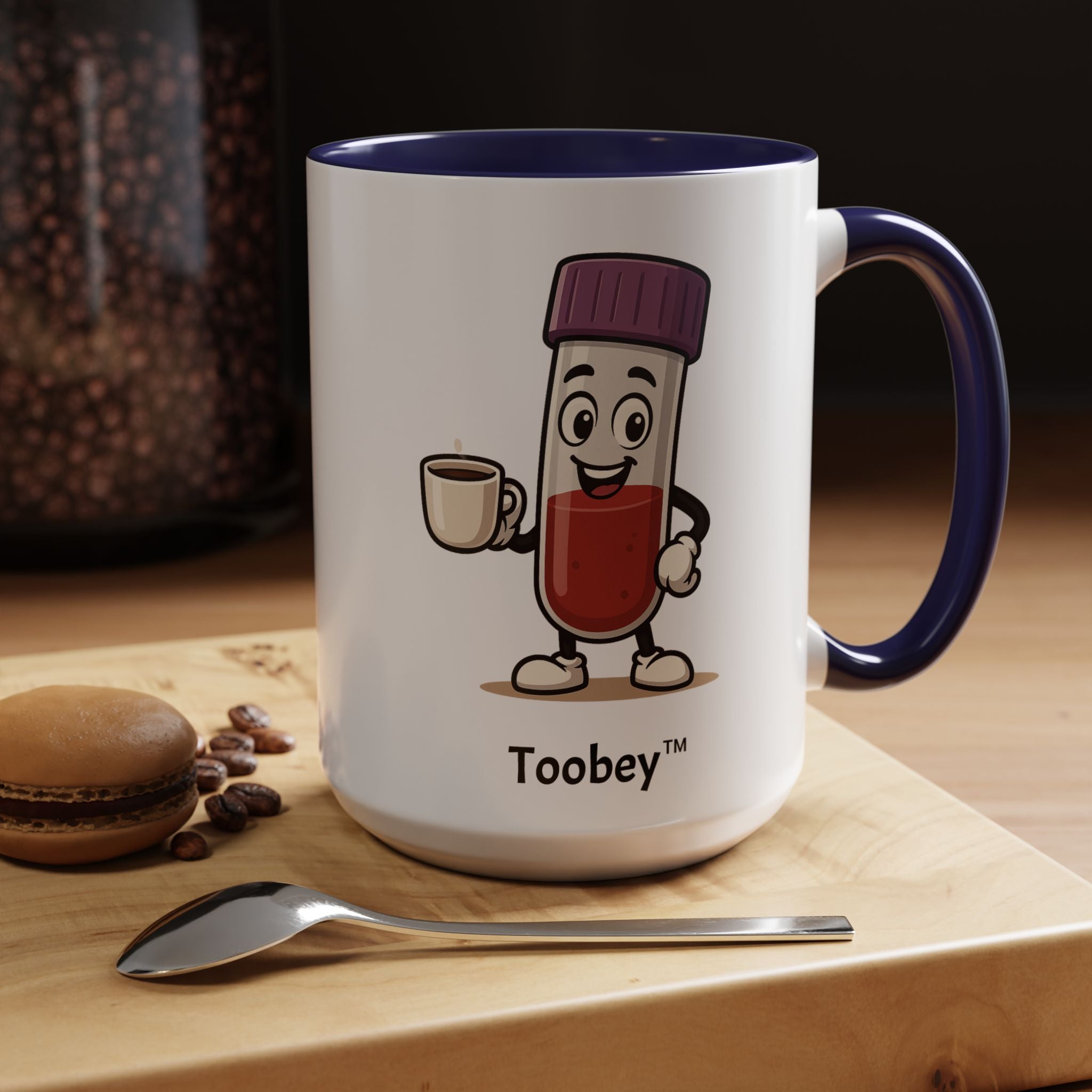 Toobey™ “Here for the Results and Drama” Mug – Customizable Lab Humor Cup by K&N Production Studios