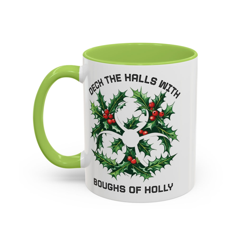 Festive Science Mug – “Science Is Lit” & “Deck the Halls” Dual-Sided Holiday Gift