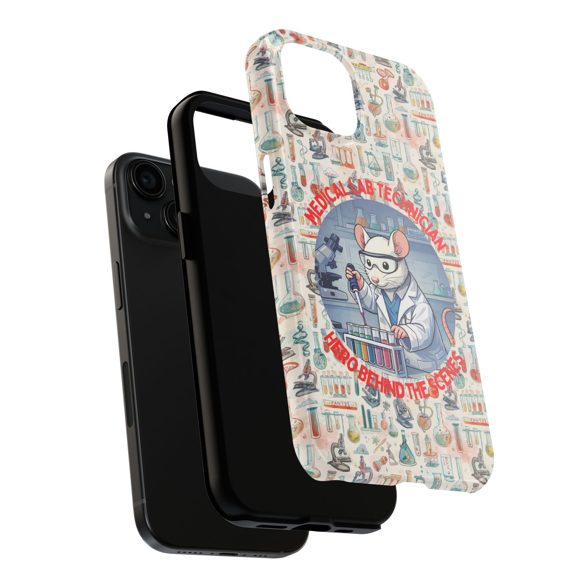 Medical Lab Technician Phone Case — "Lab Life" Cute Lab Mouse Design