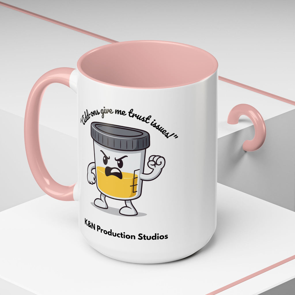 Max™ Double-Sided Specimen Cup Mug – “Add-Ons” Lab Humor by Lab Legends™