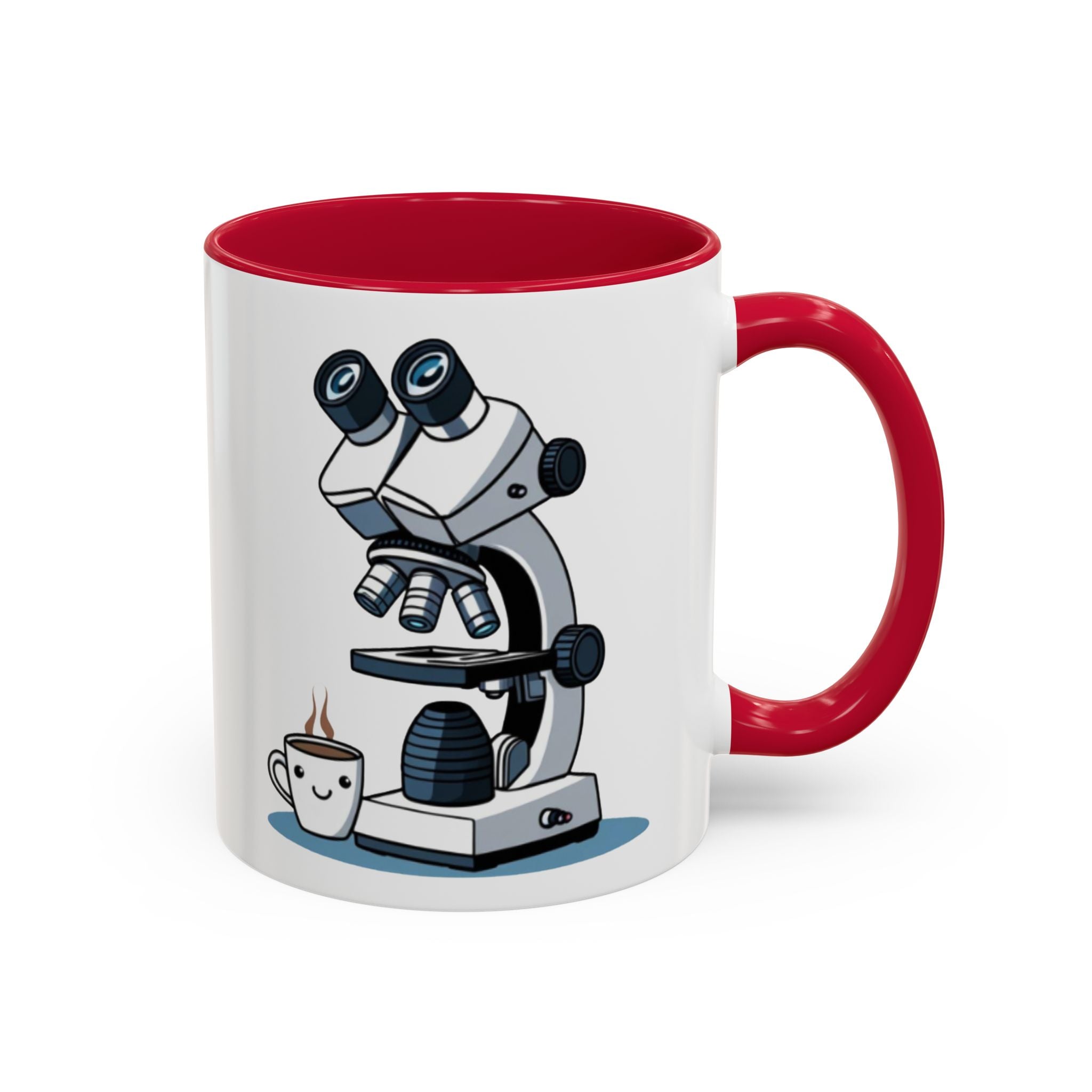 Microscope Coffee Mug — Cute Scientist Lab Drinkware (11oz & 15oz)