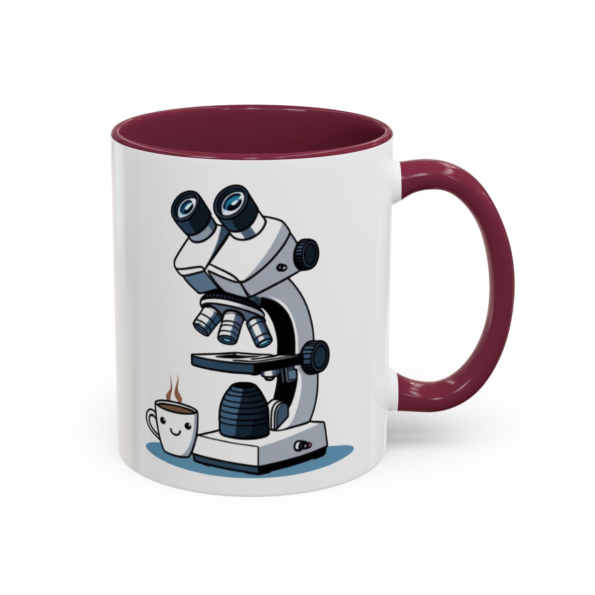 Microscope Coffee Mug — Cute Scientist Lab Drinkware (11oz & 15oz)